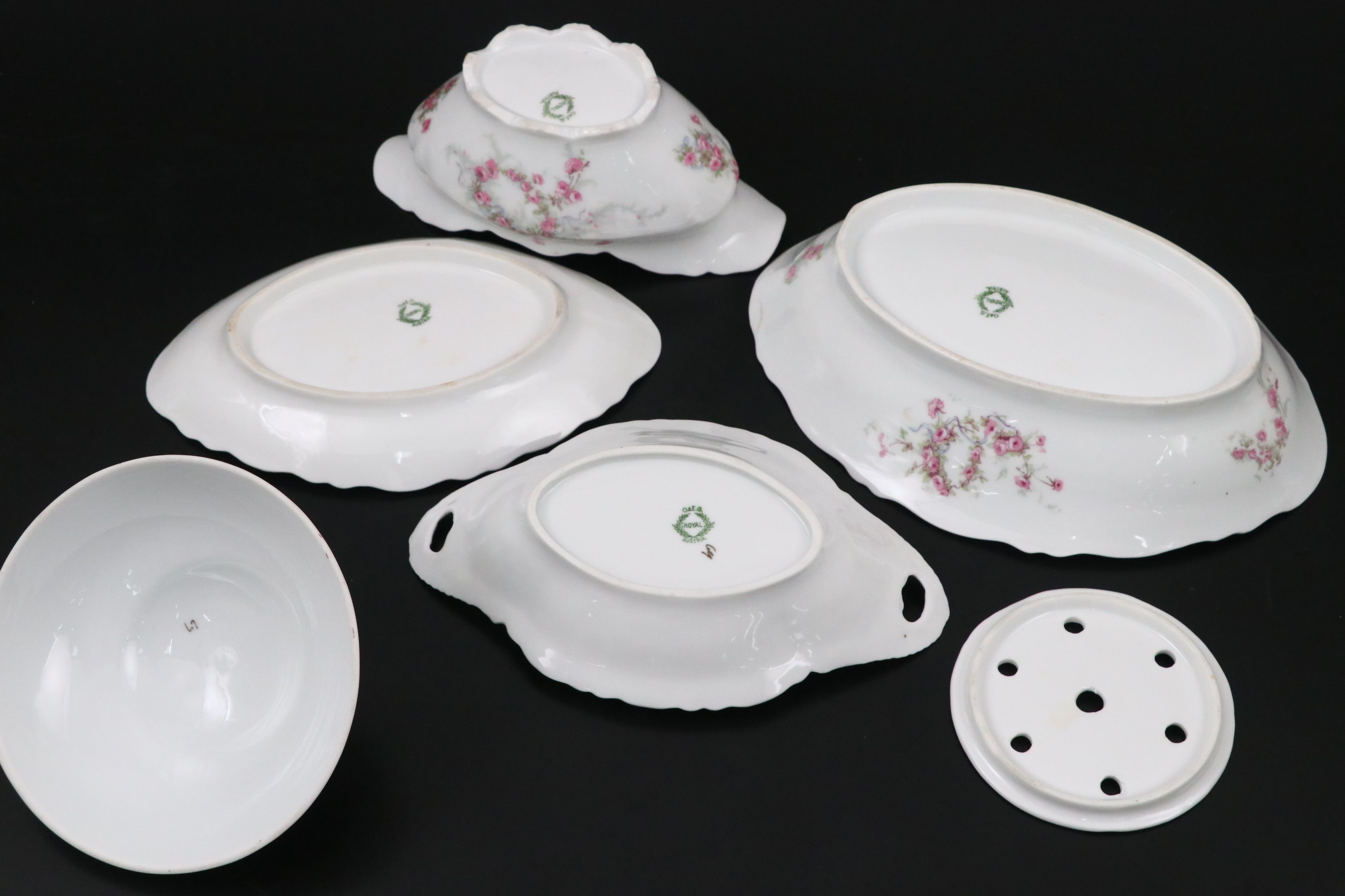 Oscar & Edgar Gutherz Pink Floral Porcelain Dinnerware