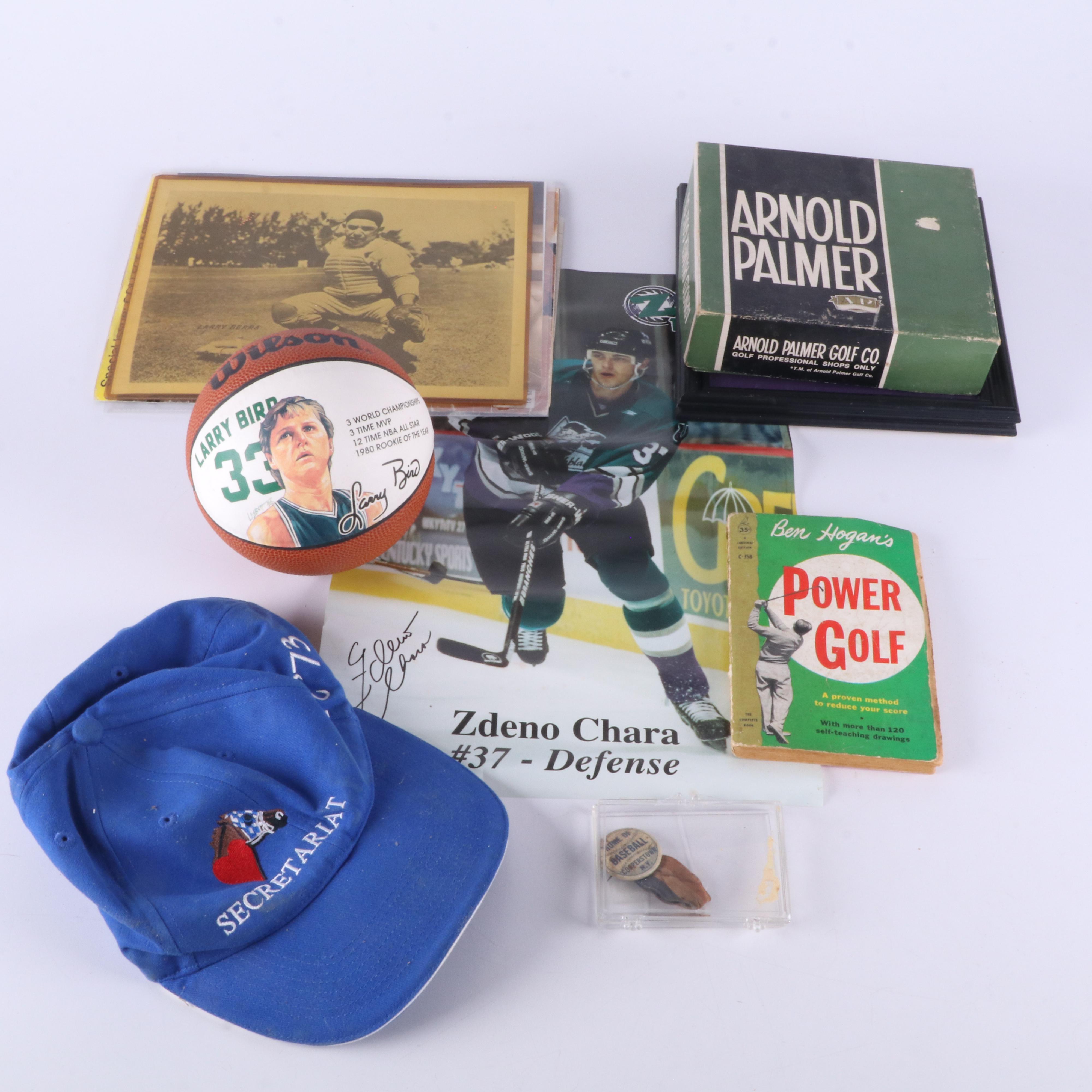 Group of Vintage Sports Memorabilia