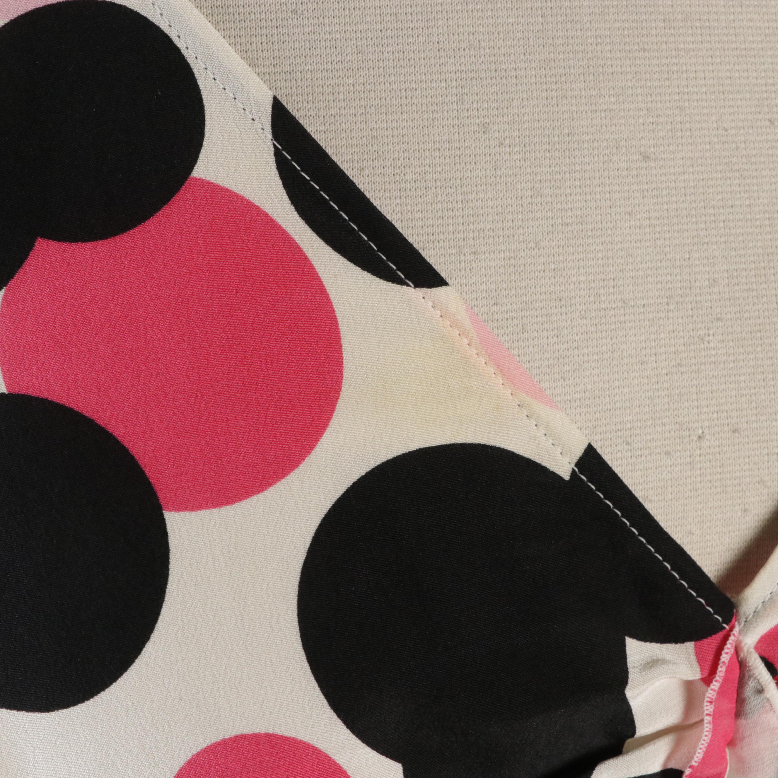 Escada Silk Sleeveless Blouse and Cardigan with Interwoven Detail