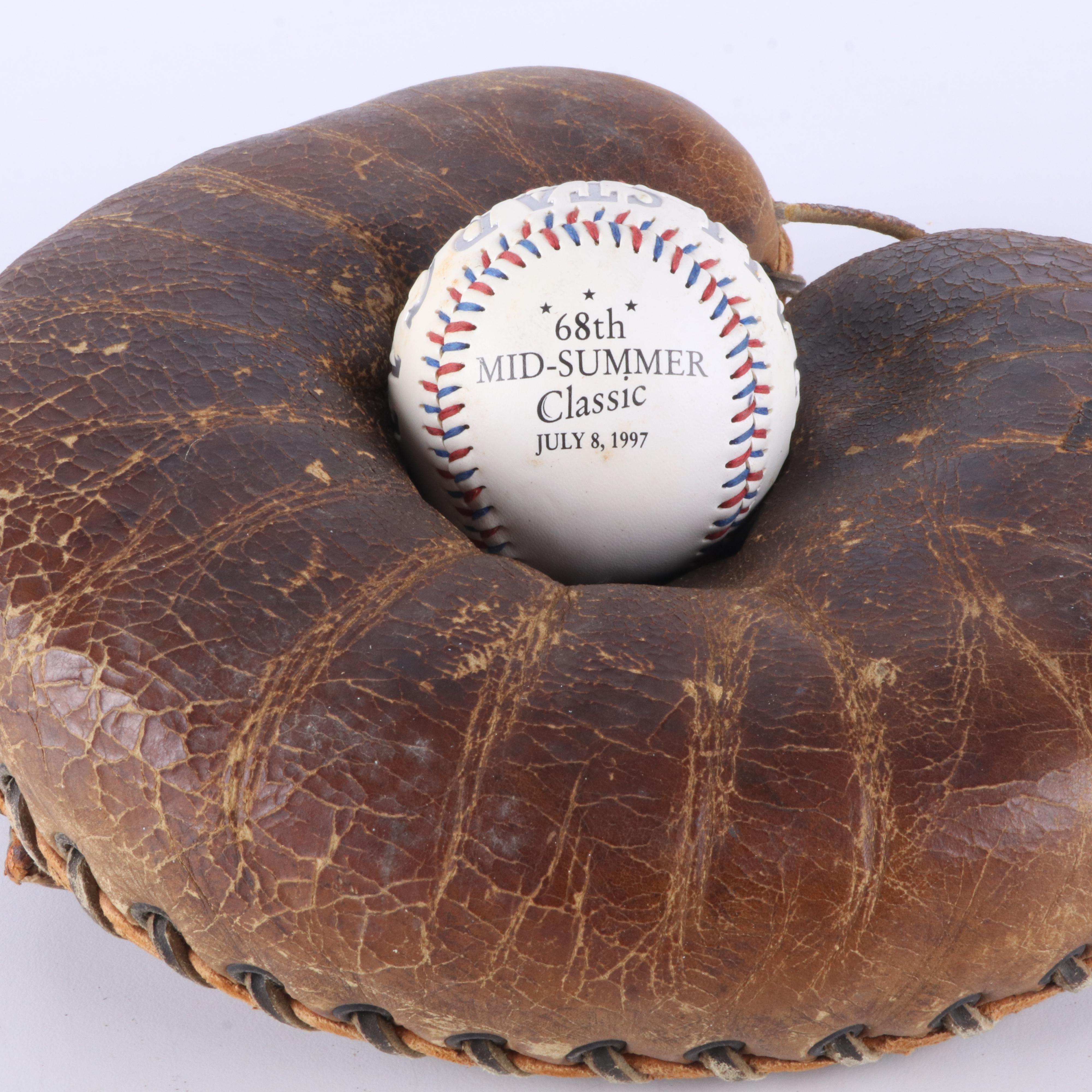 Group of Vintage Sports Memorabilia