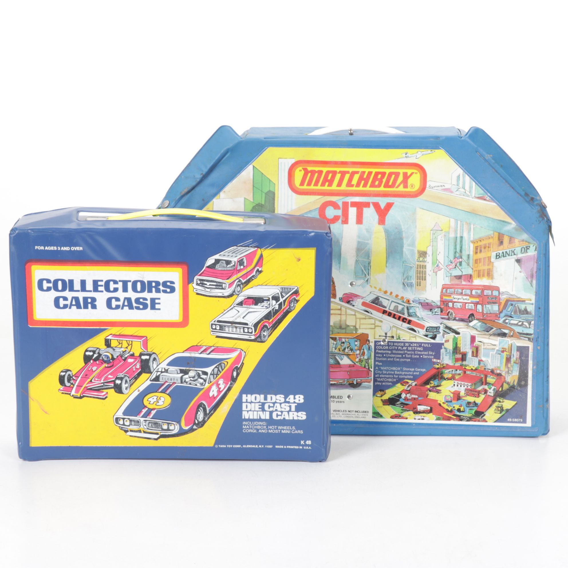 Matchbox "City" Folding Layout with Tara "Car Collector's Case"