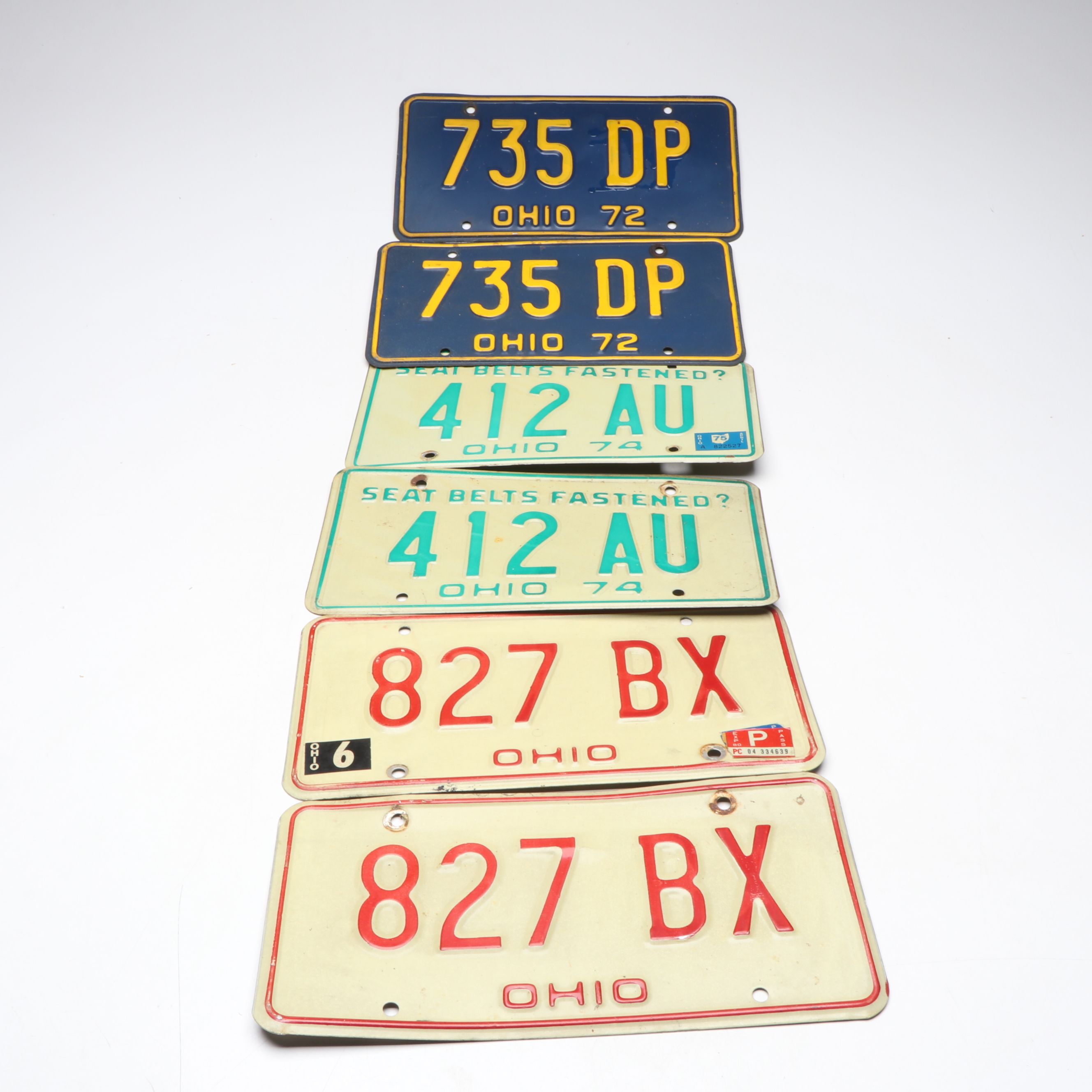 1970s Ohio License Plates