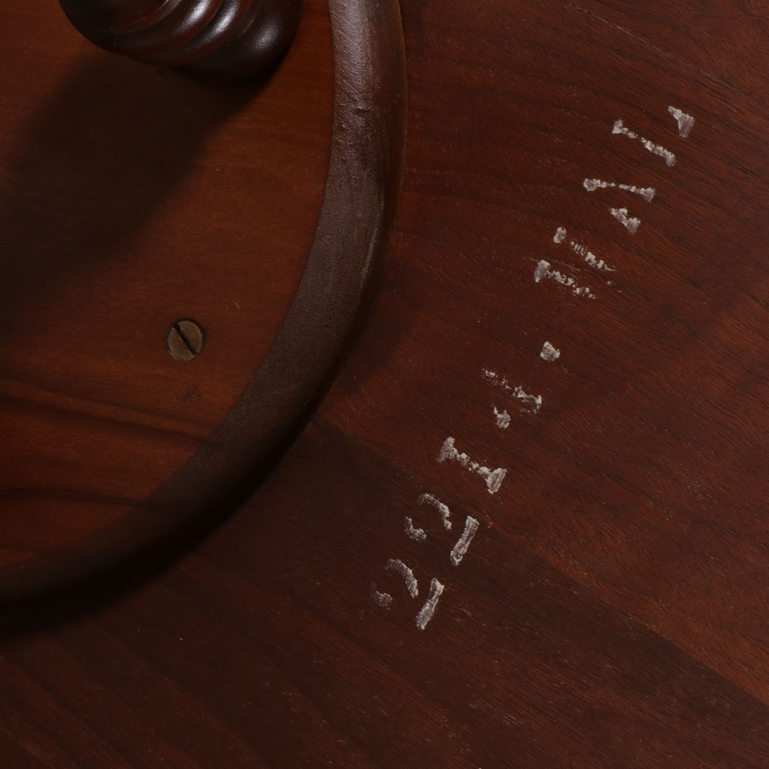 Federal Style Mahogany Pie Crust Table, Mid-20th Century