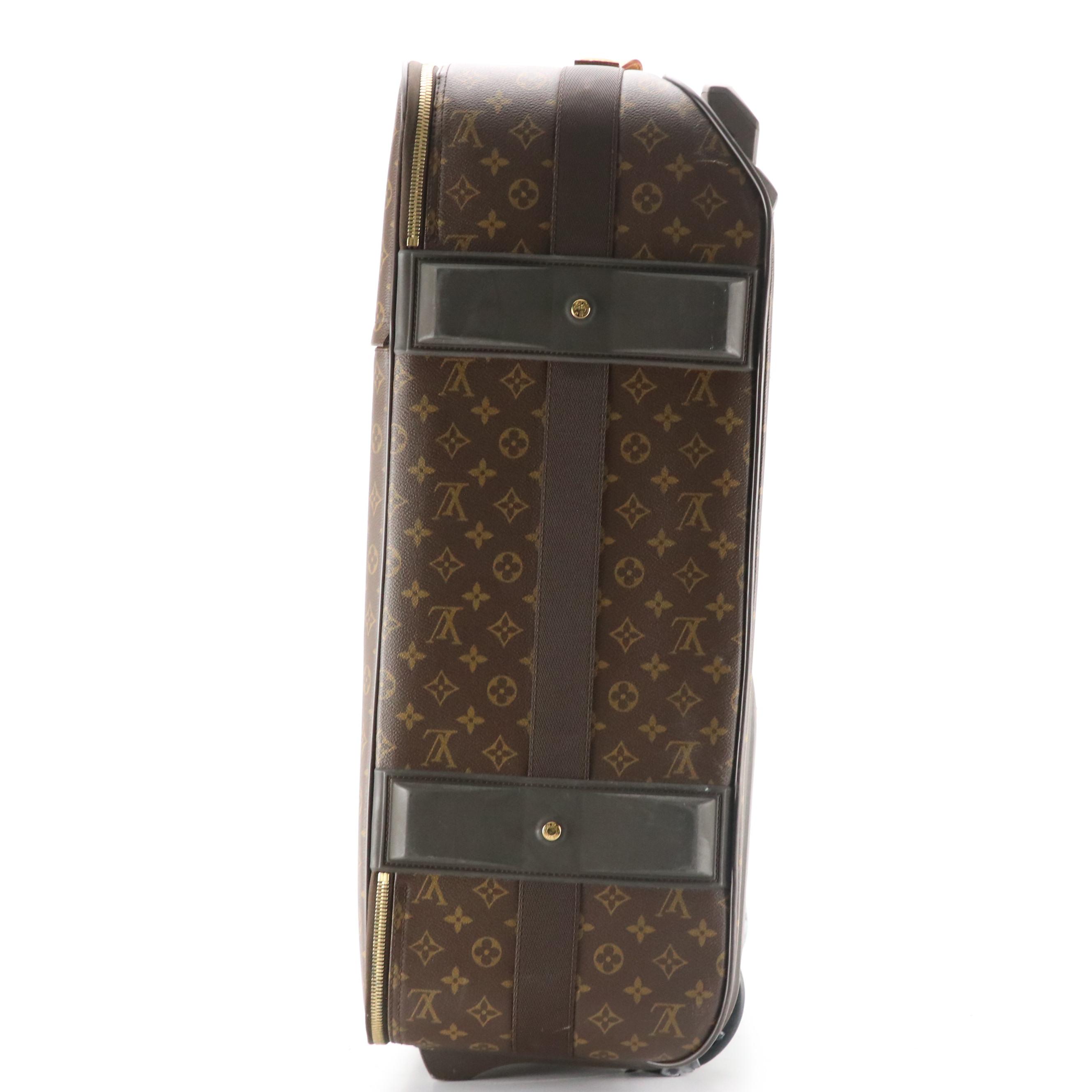 Louis Vuitton Pégase 65 Rolling Suitcase in Monogram Canvas and Leather