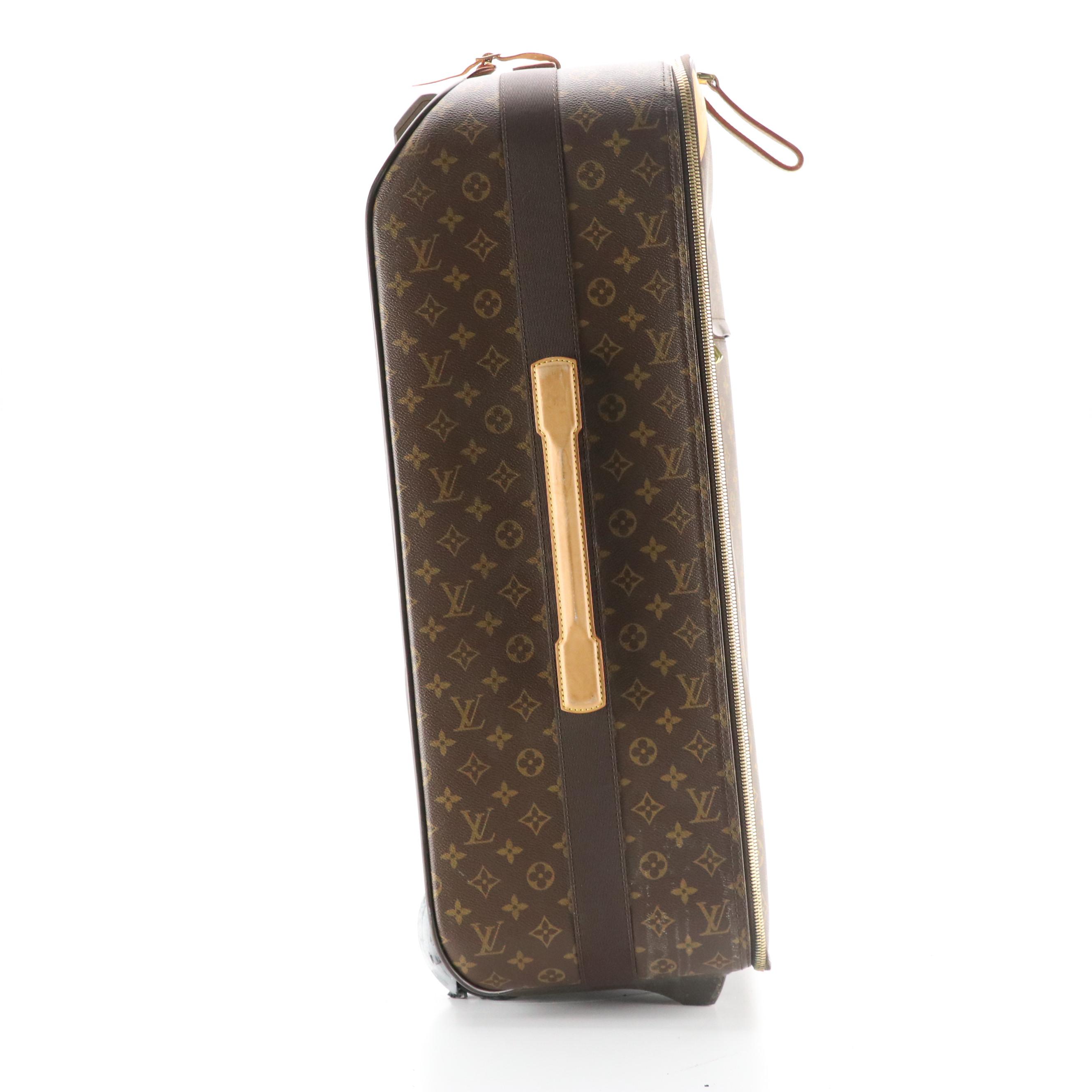 Louis Vuitton Pégase 65 Rolling Suitcase in Monogram Canvas and Leather