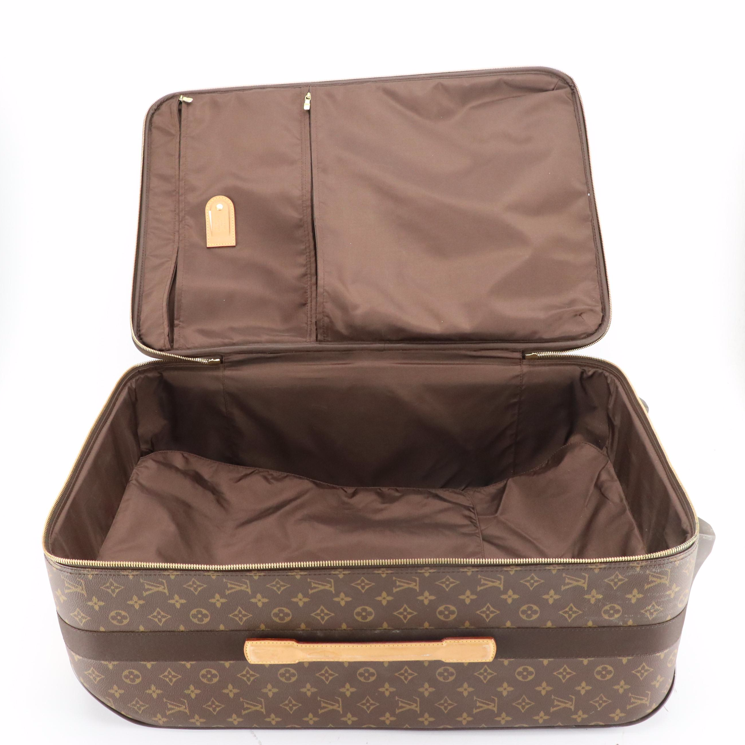 Louis Vuitton Pégase 65 Rolling Suitcase in Monogram Canvas and Leather