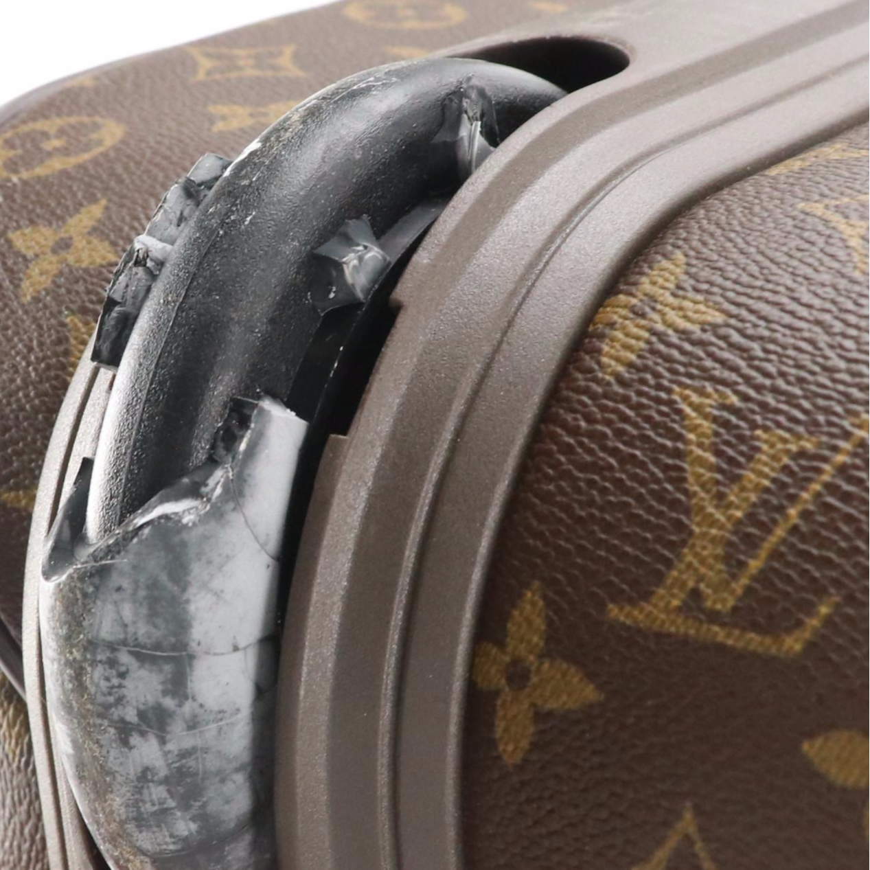 Louis Vuitton Pégase 65 Rolling Suitcase in Monogram Canvas and Leather