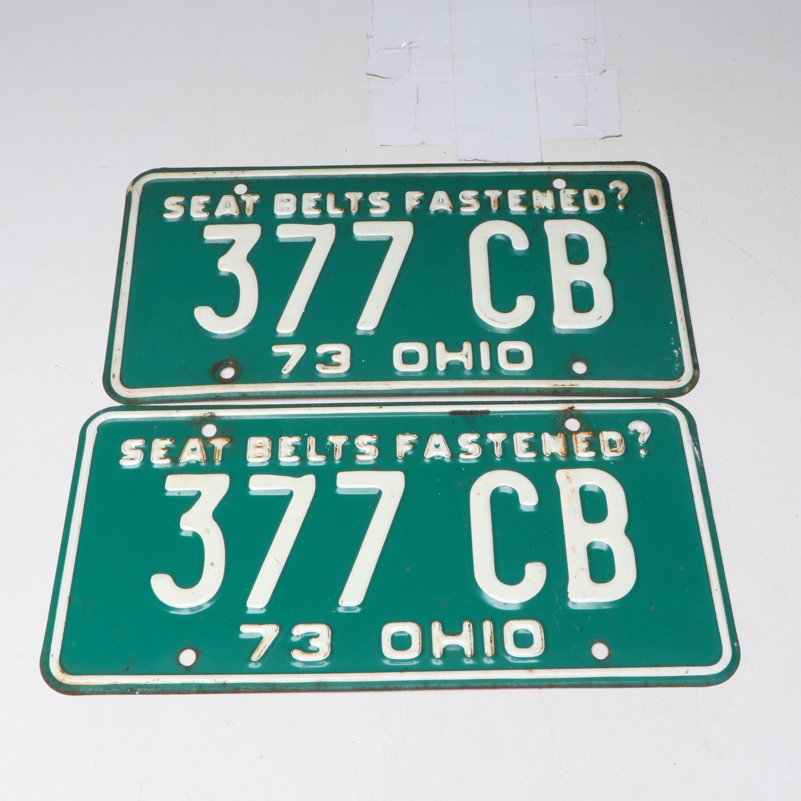 1970-1973 Ohio License Plates