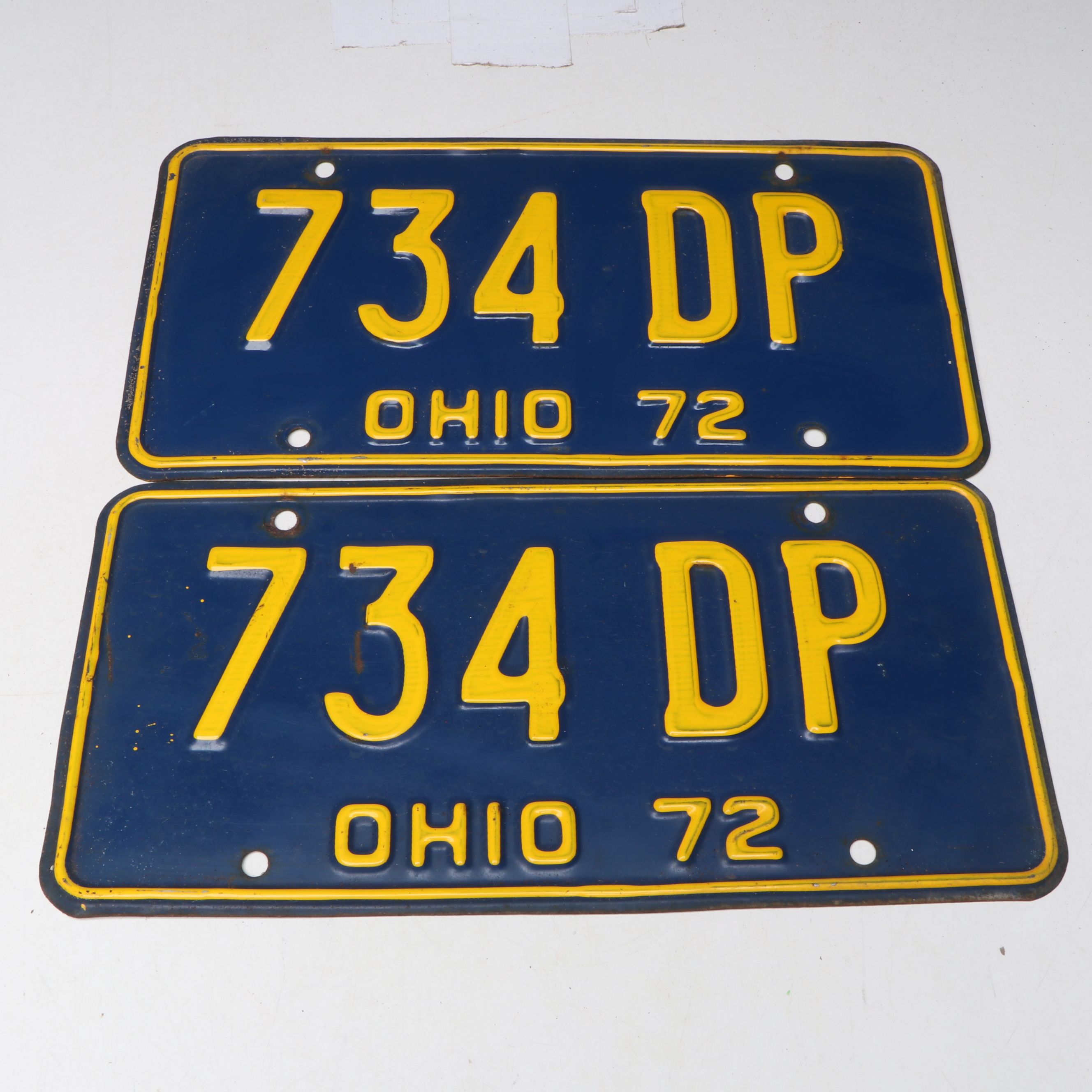 1970-1973 Ohio License Plates