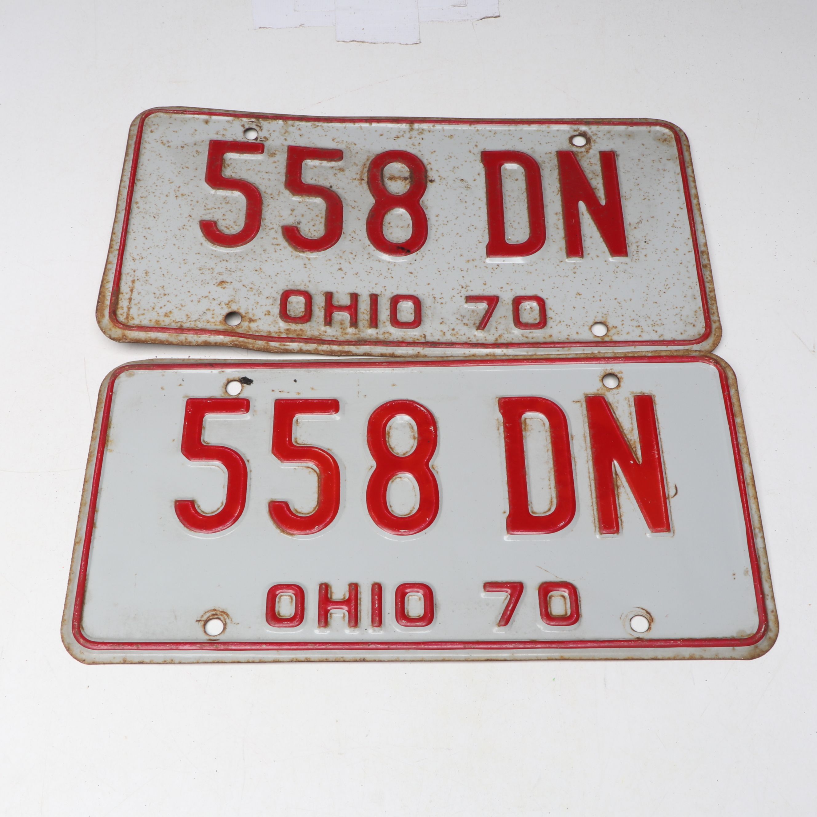 1970-1973 Ohio License Plates