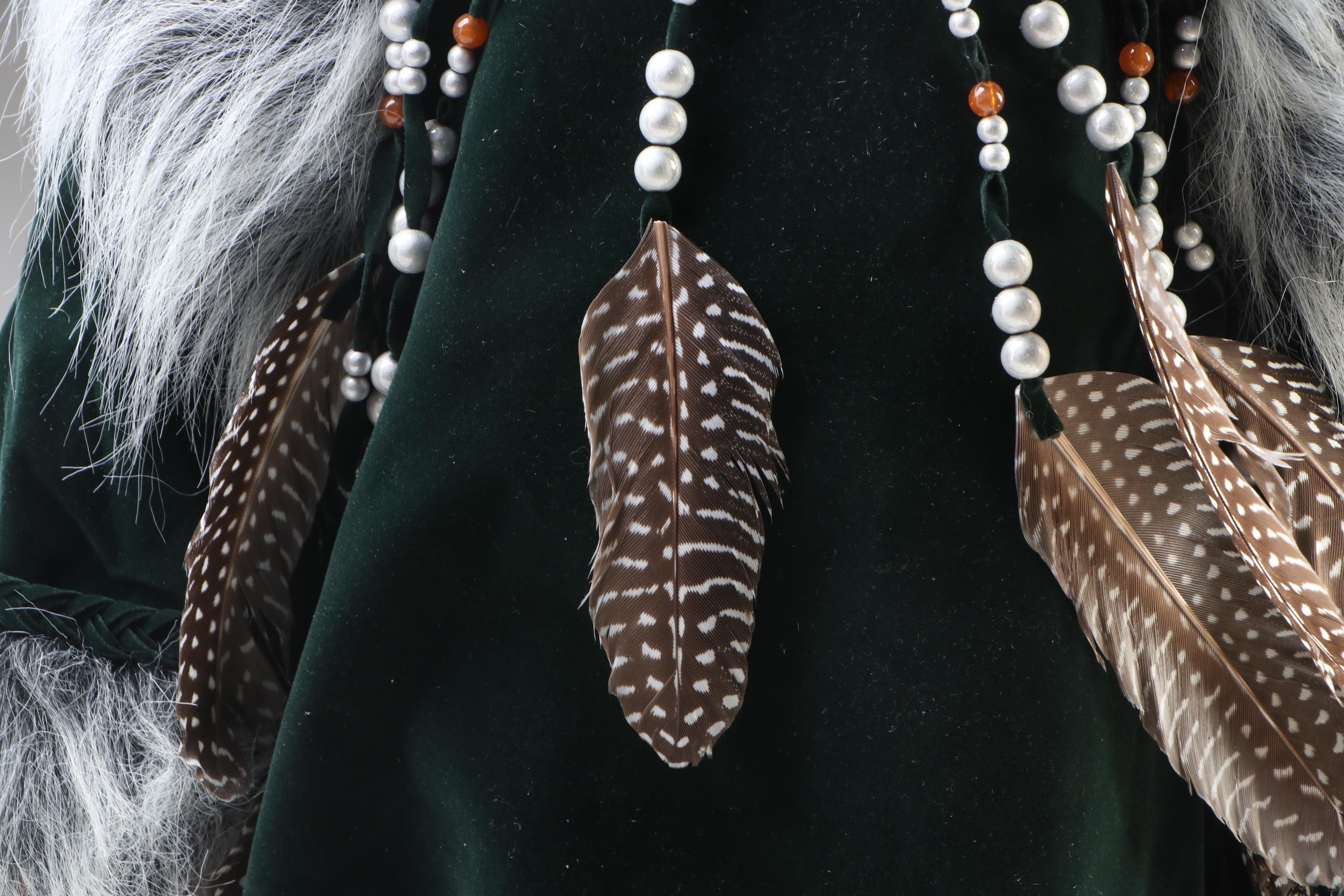 Timeless Collection "Lady Crow" Bisque and Fur Doll