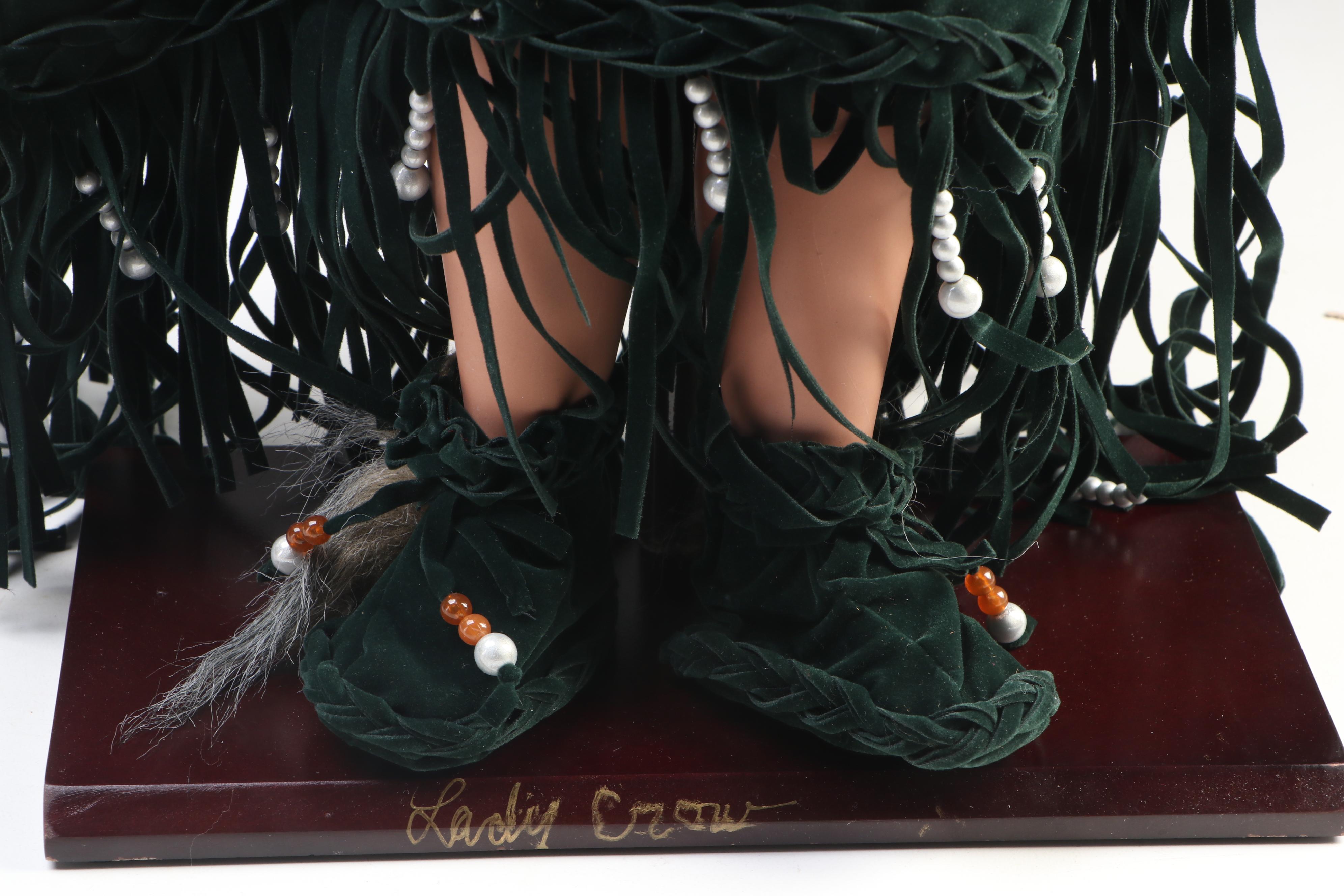 Timeless Collection "Lady Crow" Bisque and Fur Doll