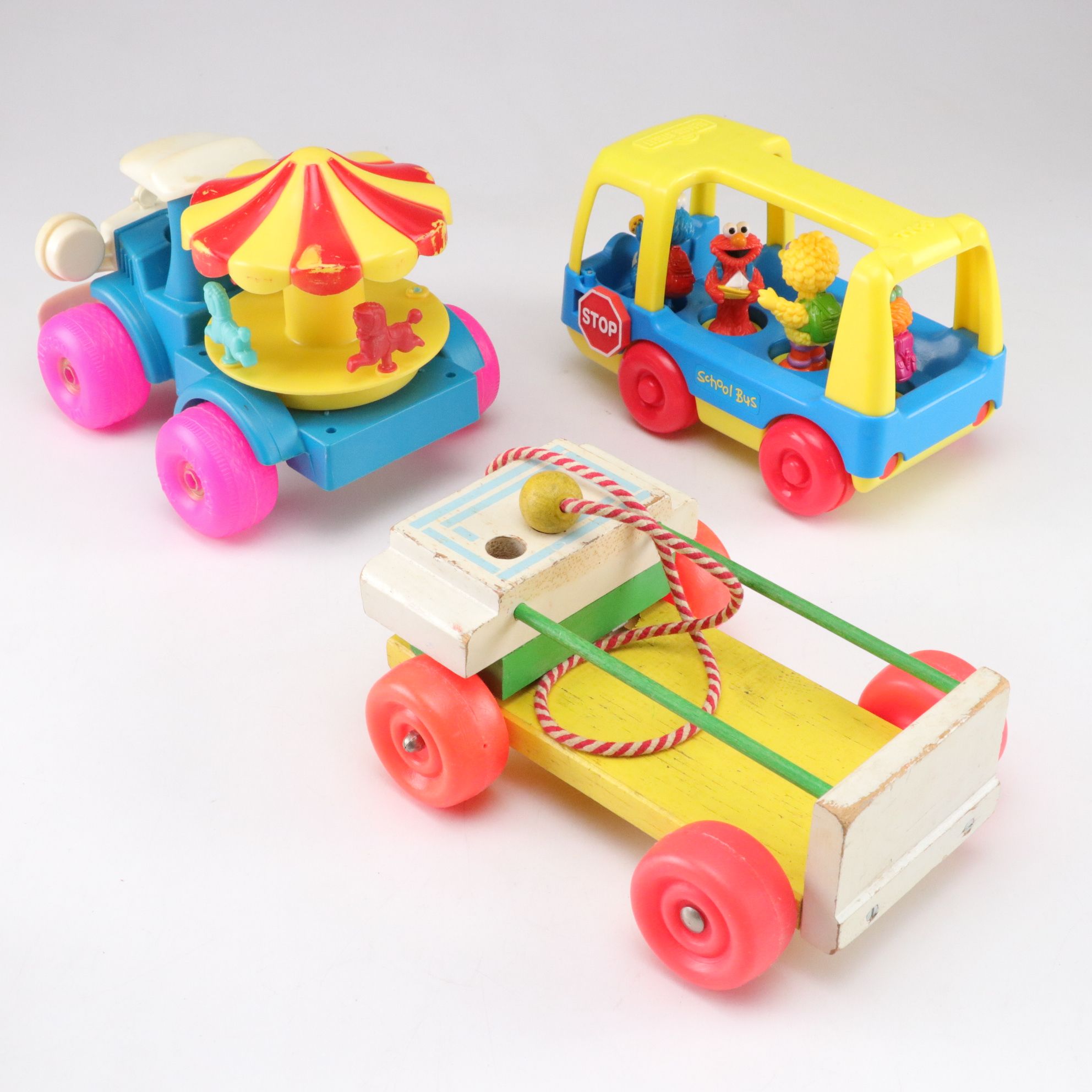 Mascon Toy Merrie-Go-Round Truck with Little Golden Books and Other Toys