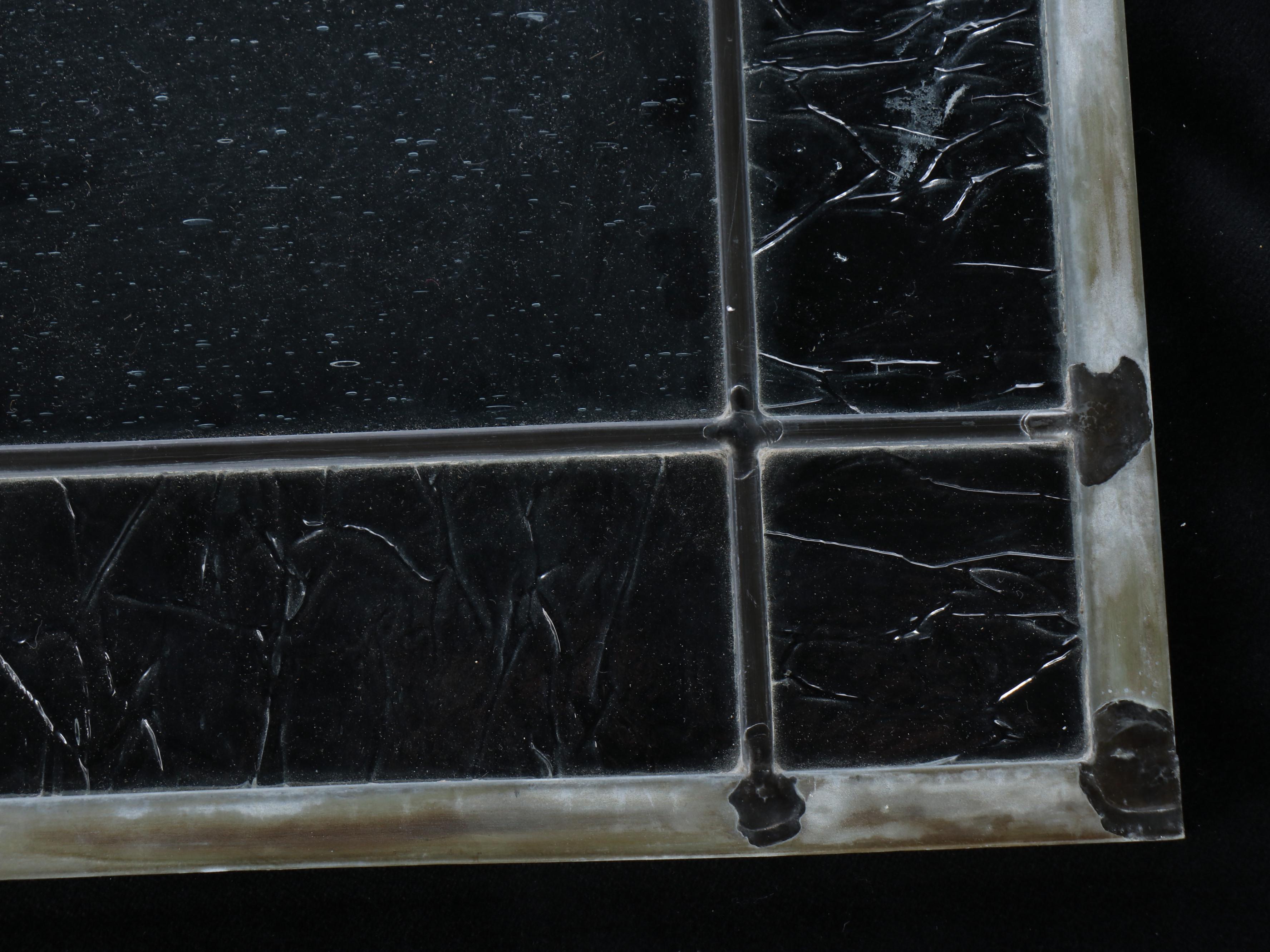 Pair of Prairie Style Stained Glass Panels