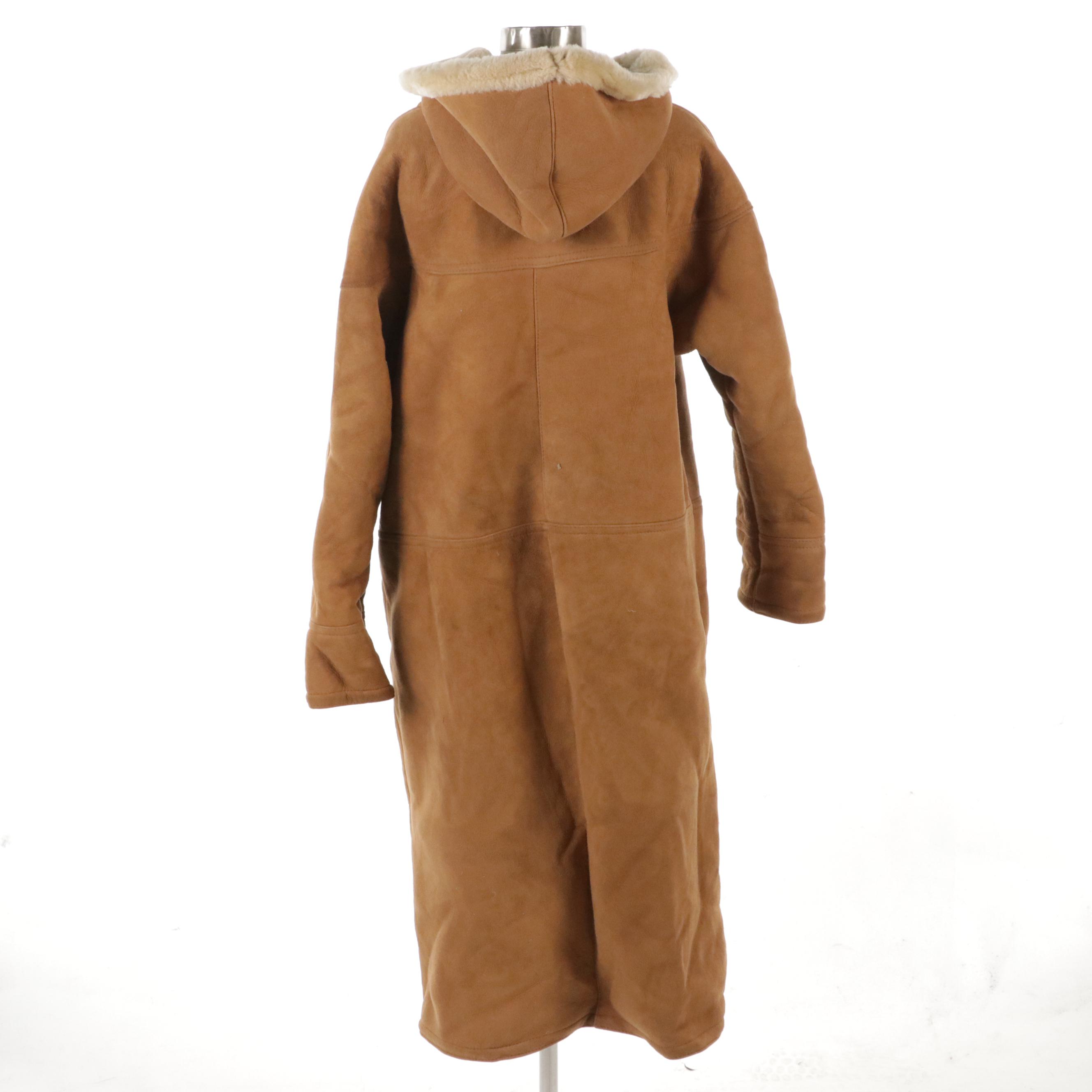Sawyer of Napa Vintage Sheepskin Shearling Duffel Coat