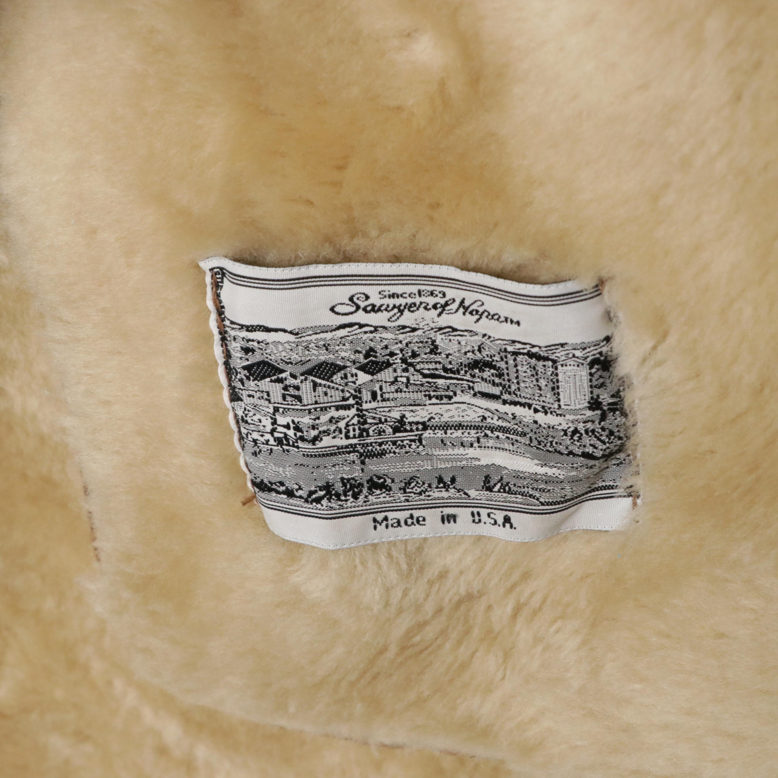 Sawyer of Napa Vintage Sheepskin Shearling Duffel Coat