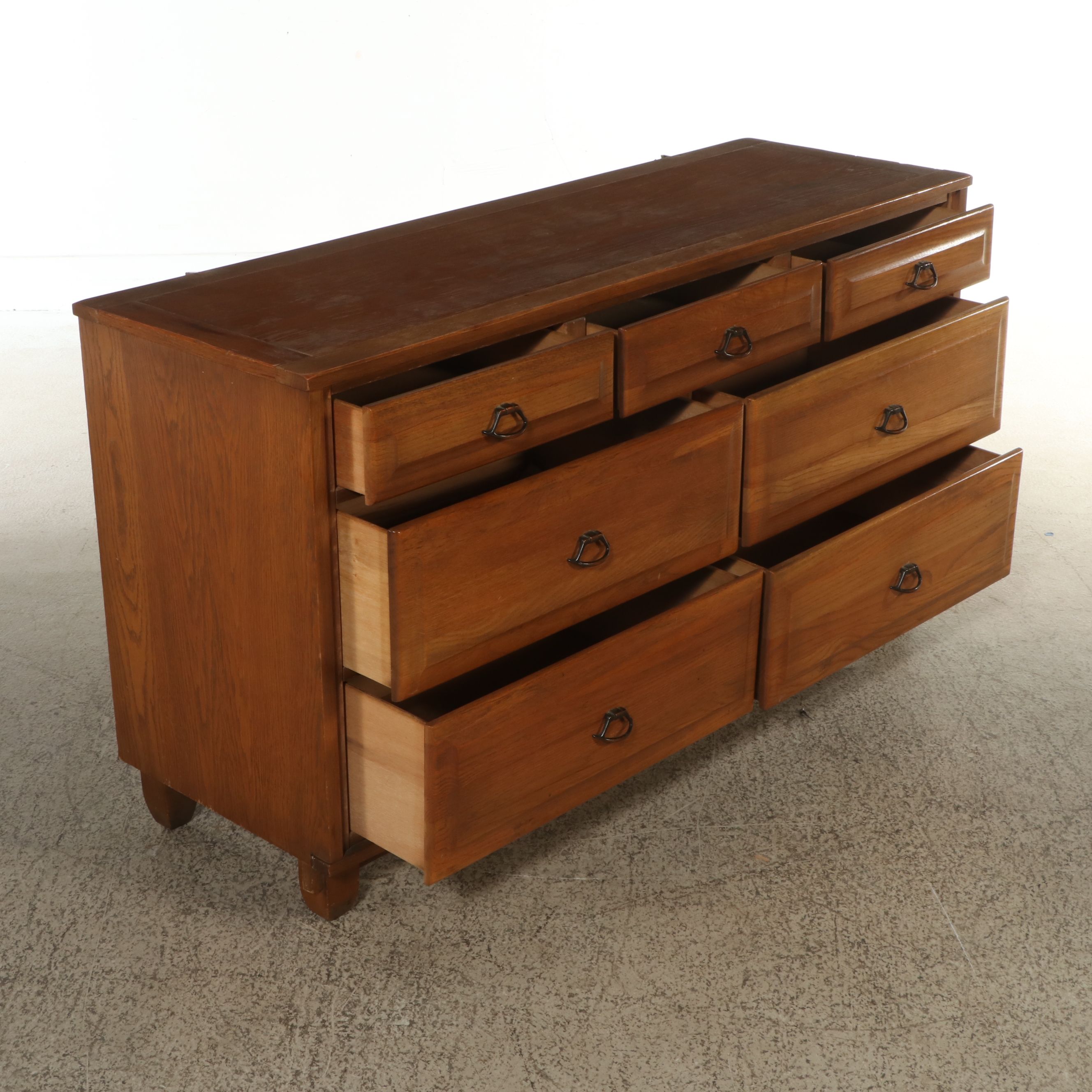 Arts & Crafts Style Oak Dresser and Chests of Drawers