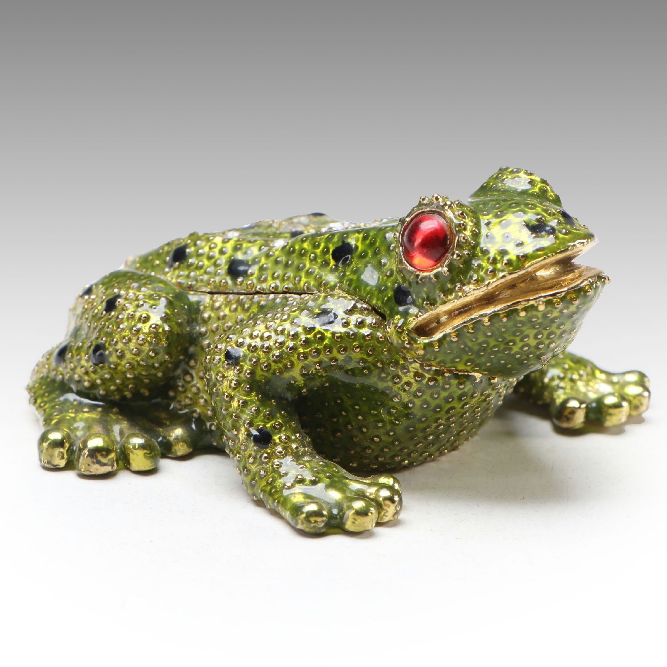 CR Enamel Frog Box