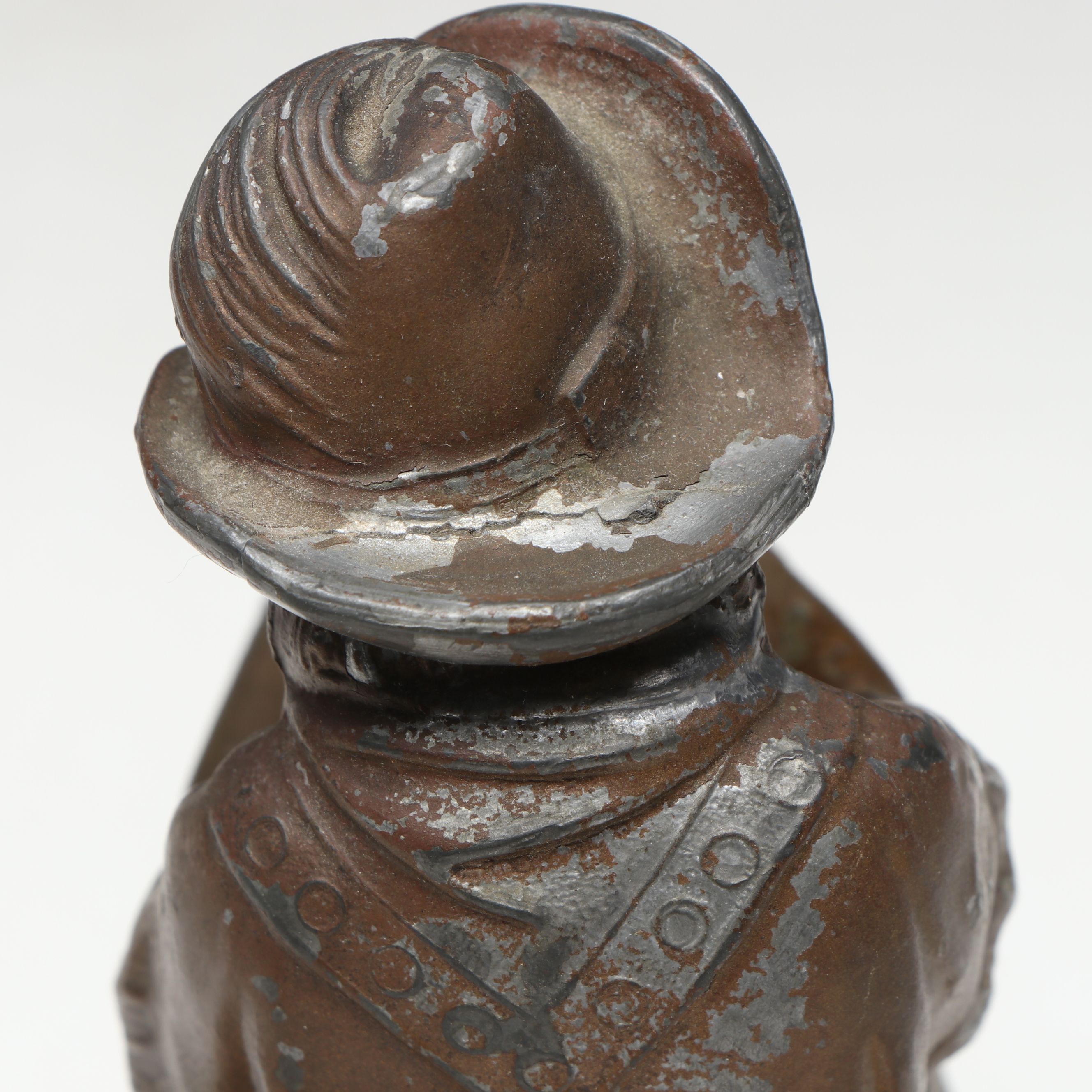 Marble and Bronze Finish Metal Figural Bookends