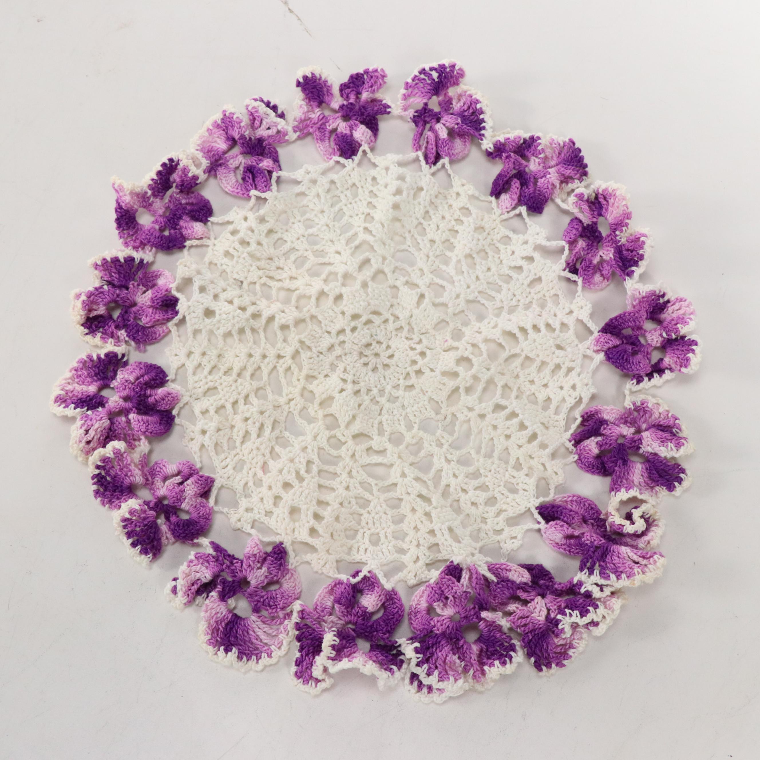 Lindstrom Toy Sewing Machine with Hand-Embroidered Pillowcases and Other Linens