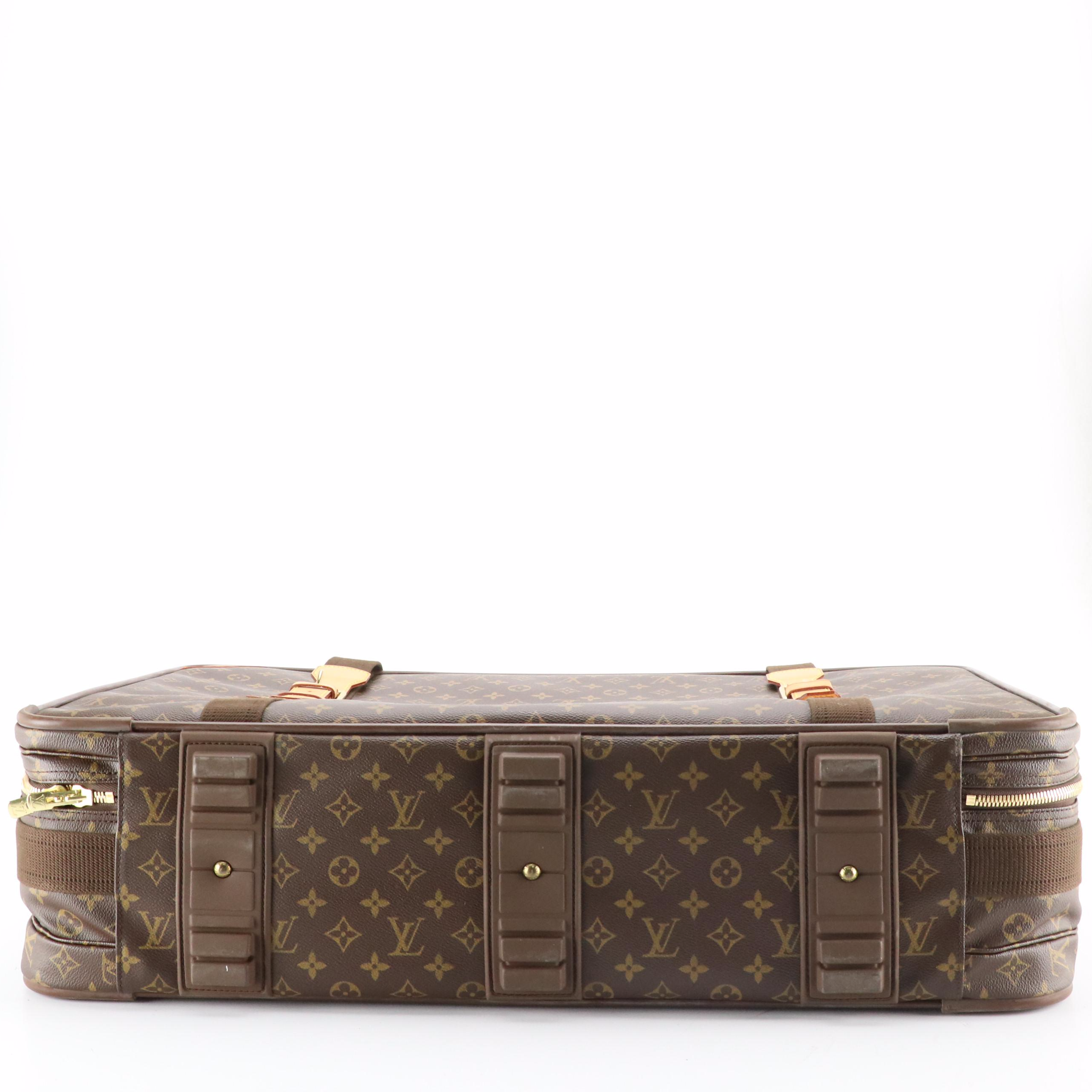 Louis Vuitton Satellite 70 Soft Suitcase in Monogram Canvas & Vachetta Leather