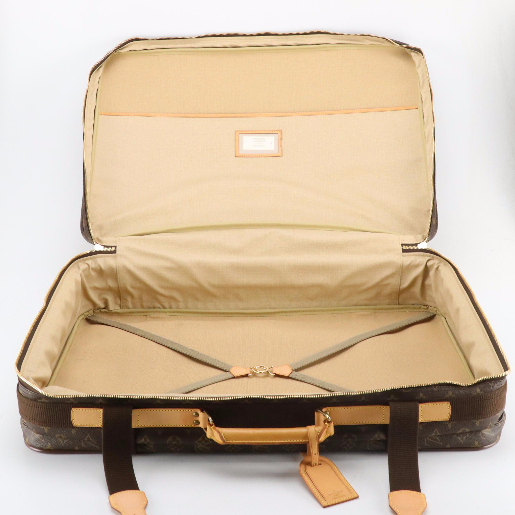 Louis Vuitton Satellite 70 Soft Suitcase in Monogram Canvas & Vachetta Leather