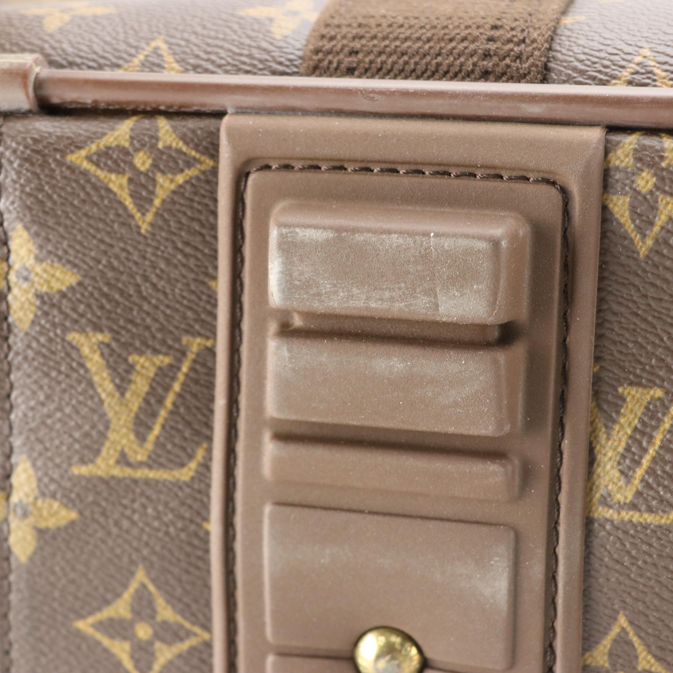 Louis Vuitton Satellite 70 Soft Suitcase in Monogram Canvas & Vachetta Leather