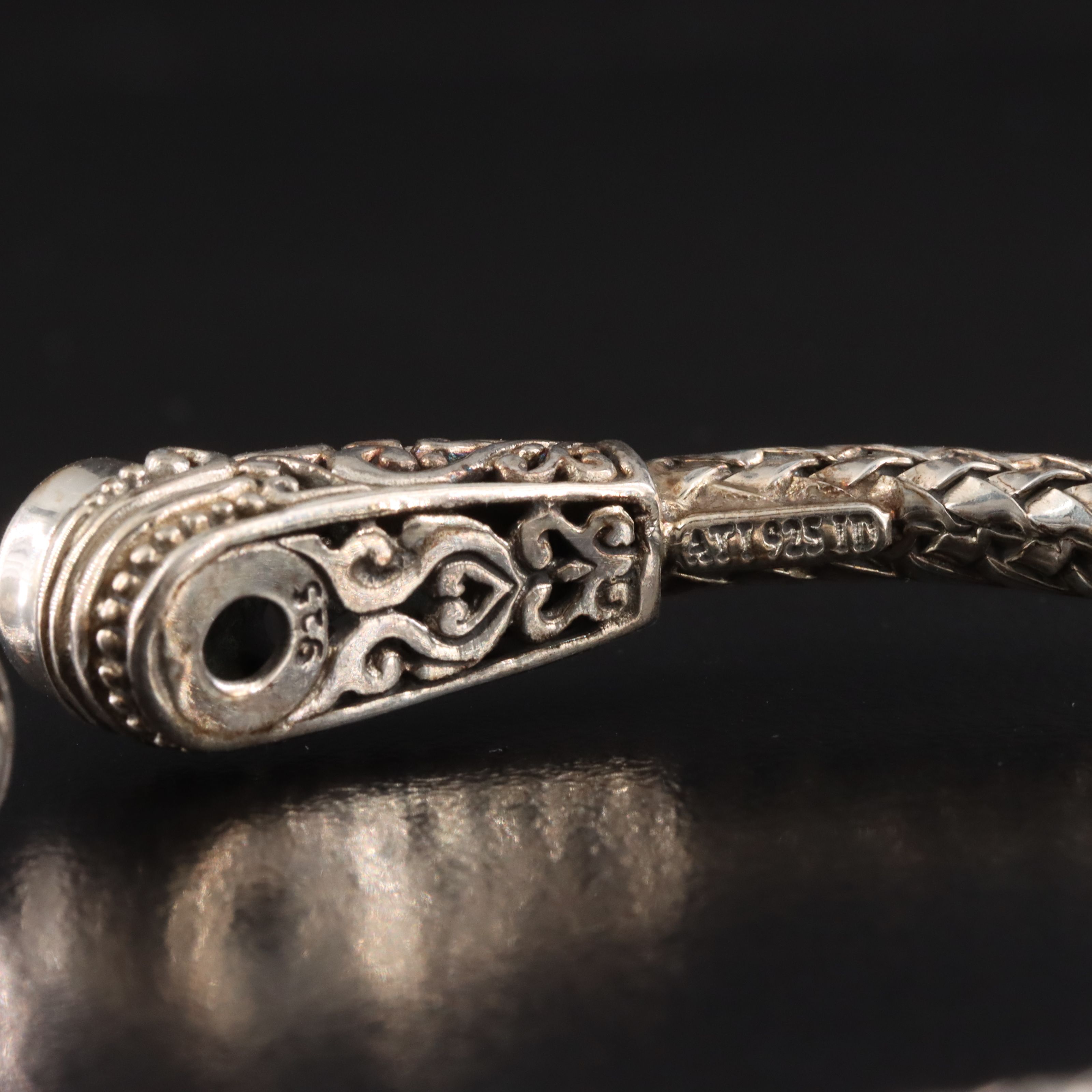 Sterling Mystic Topaz Woven Bracelet