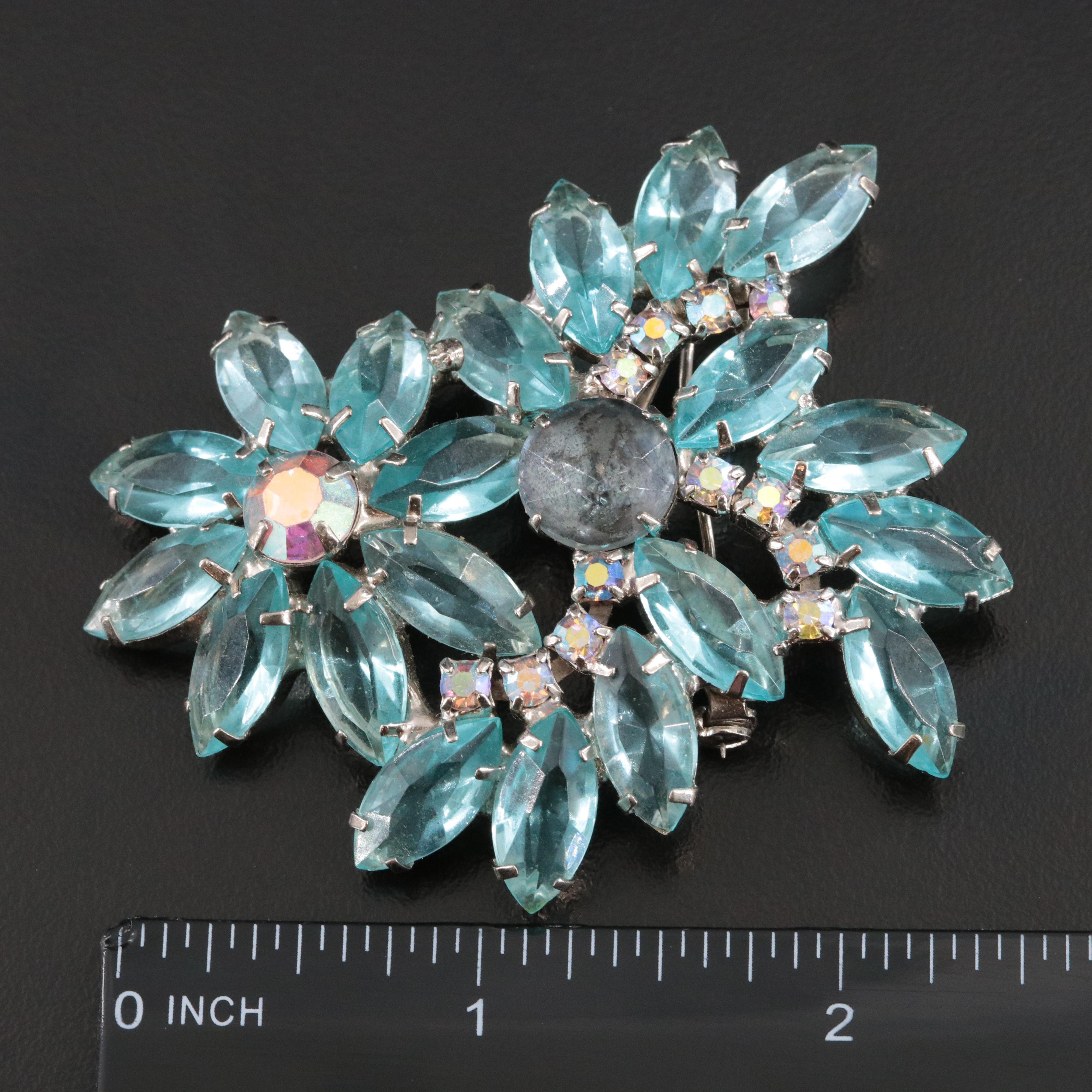 Weiss Brooch and Earring Set Featured in Vintage Jewelry