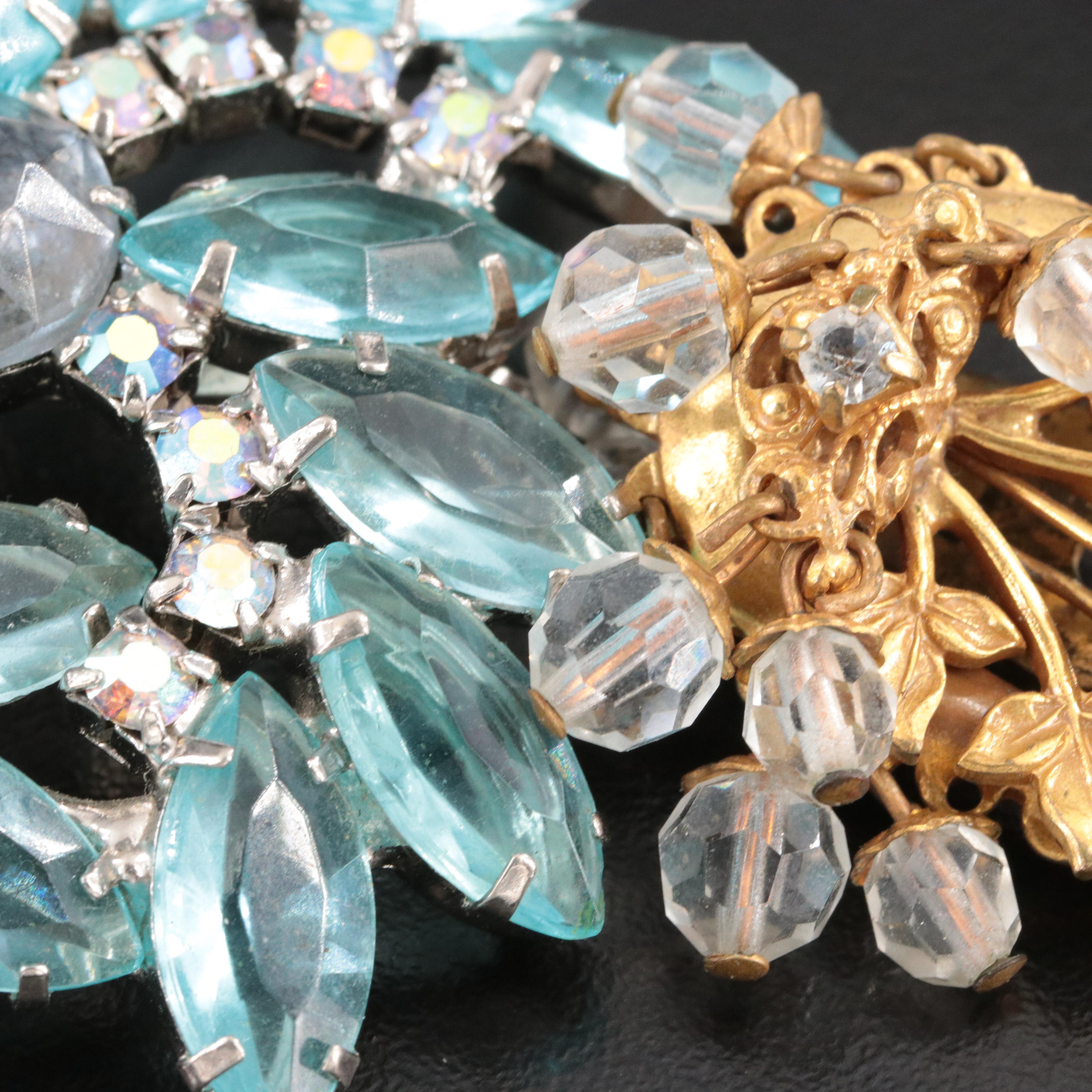 Weiss Brooch and Earring Set Featured in Vintage Jewelry
