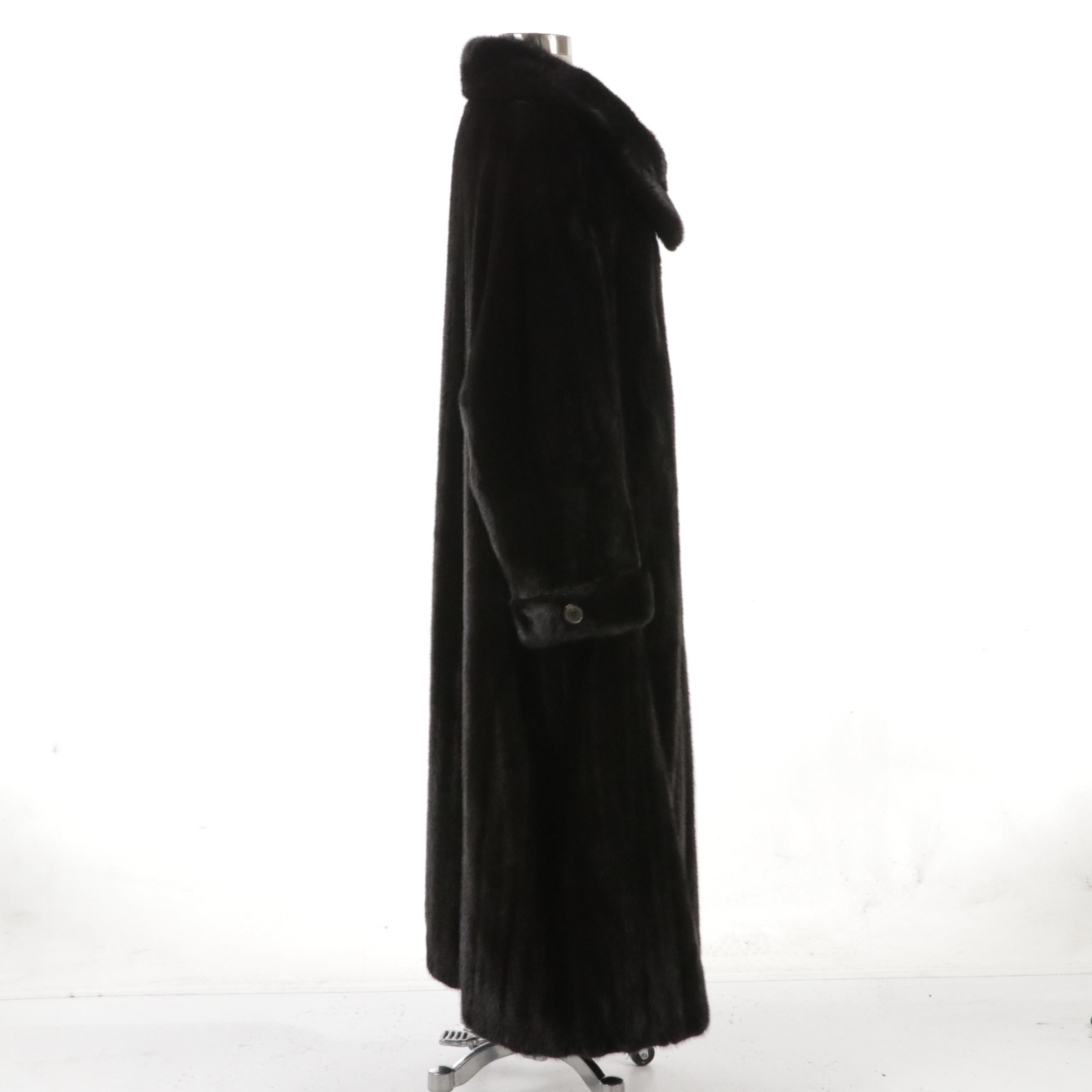 Full Length Mink Fur Coat by Traeger Furs for Guy Laroche
