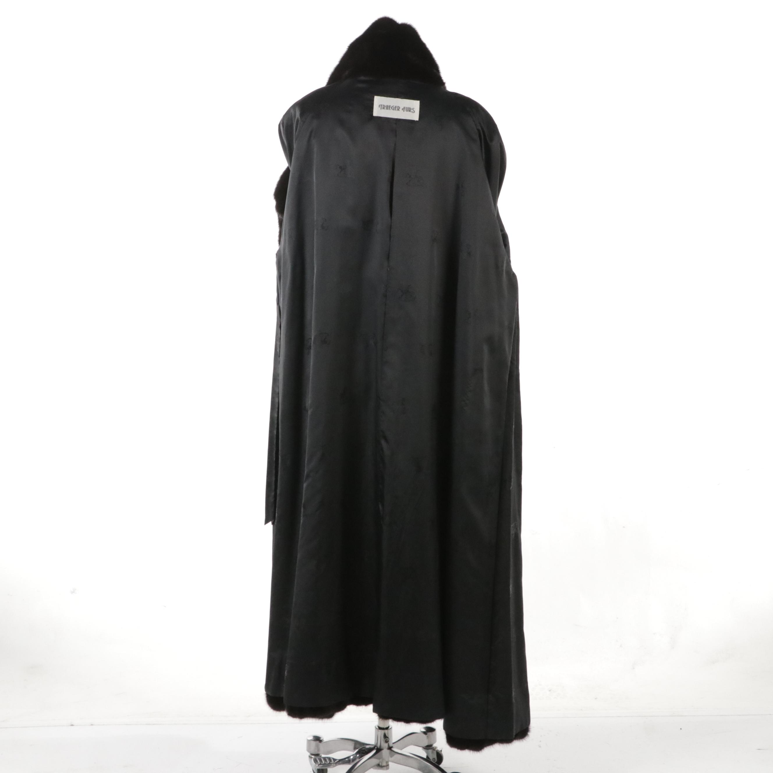 Full Length Mink Fur Coat by Traeger Furs for Guy Laroche