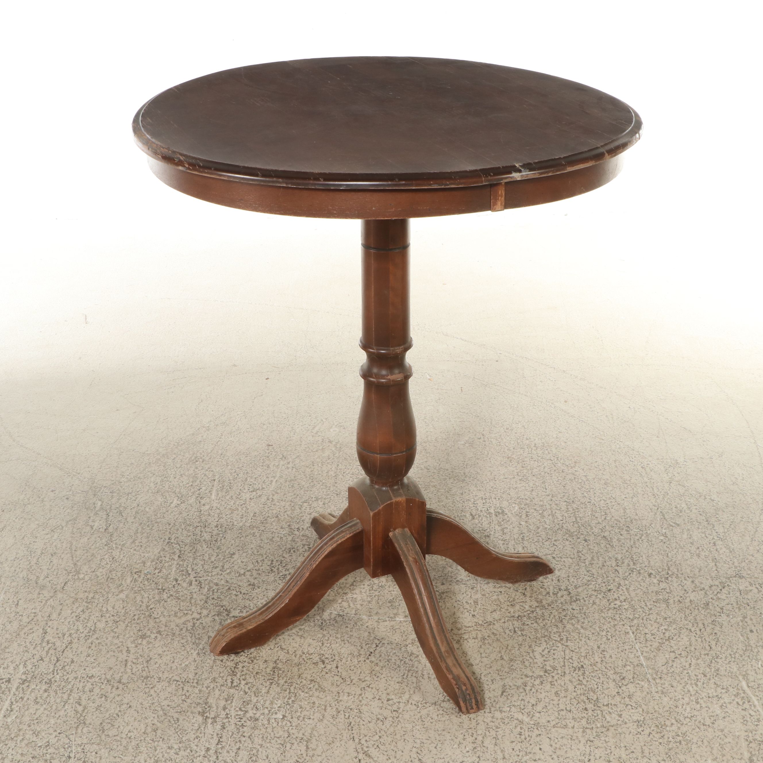 Three Windsor Bar Height Chairs with Table