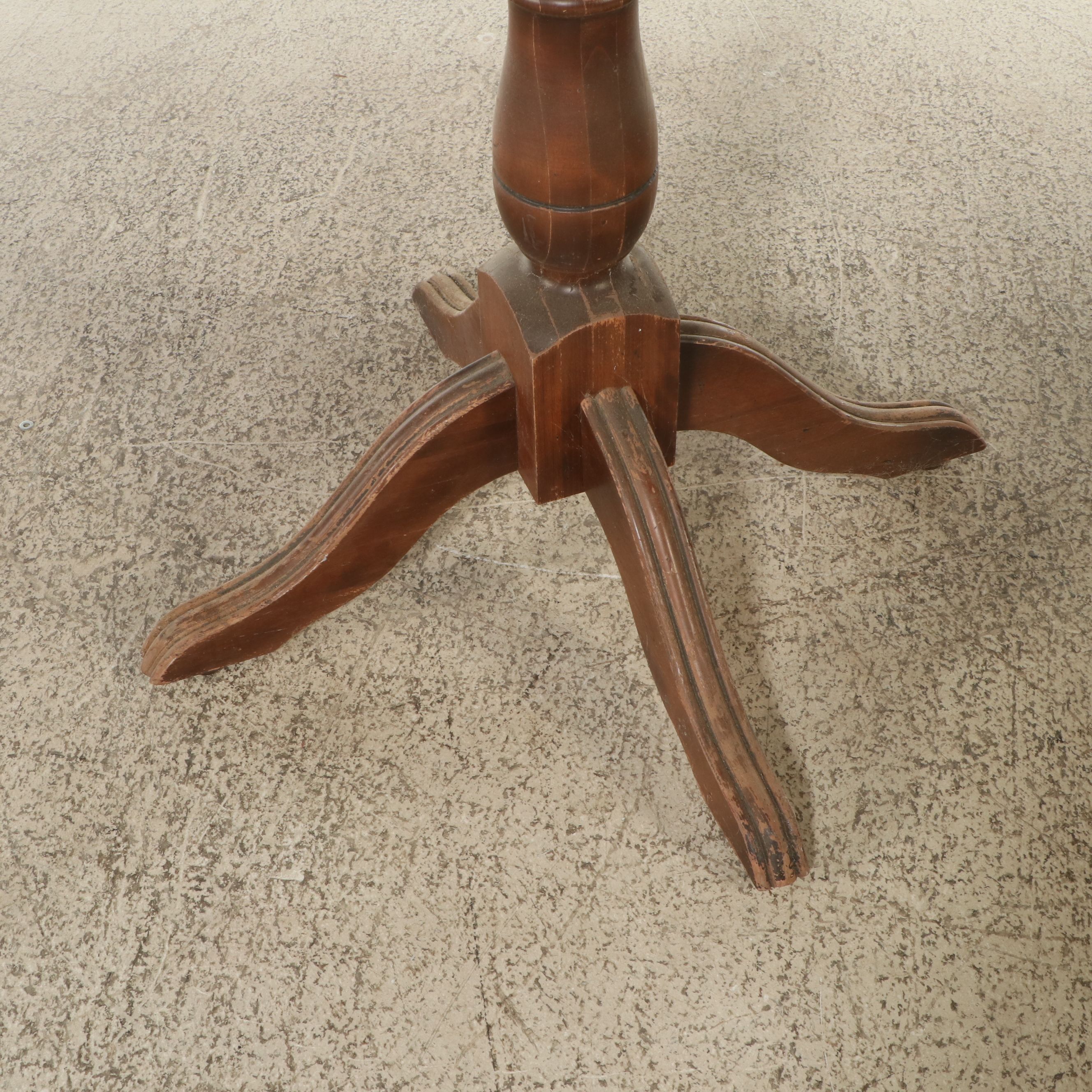 Three Windsor Bar Height Chairs with Table