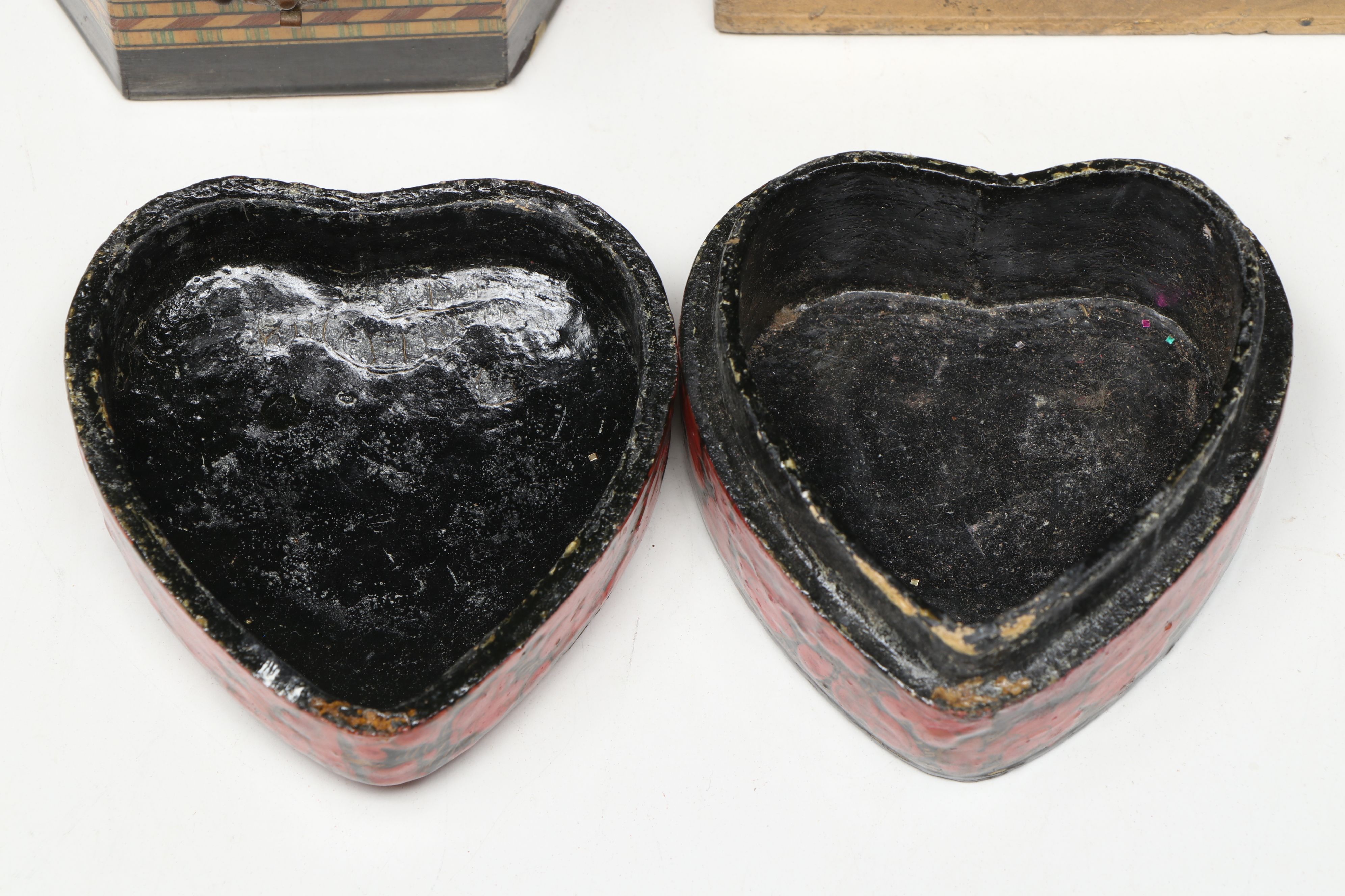 Wooden Inlaid Lacquerware Box with More Decorative Boxes