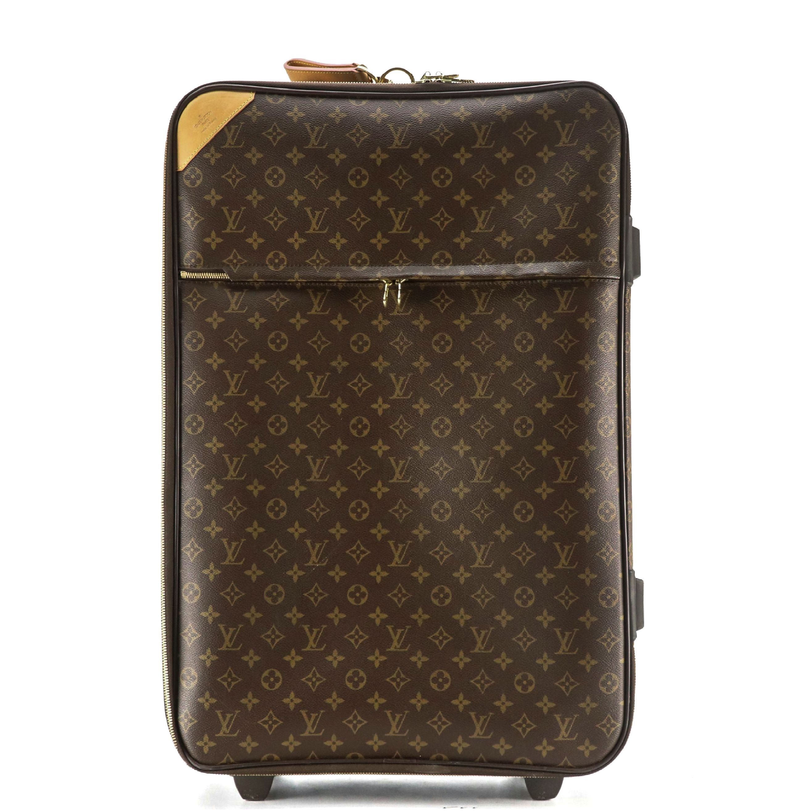 Louis Vuitton Pégase 65 Rolling Suitcase in Monogram Canvas and Leather