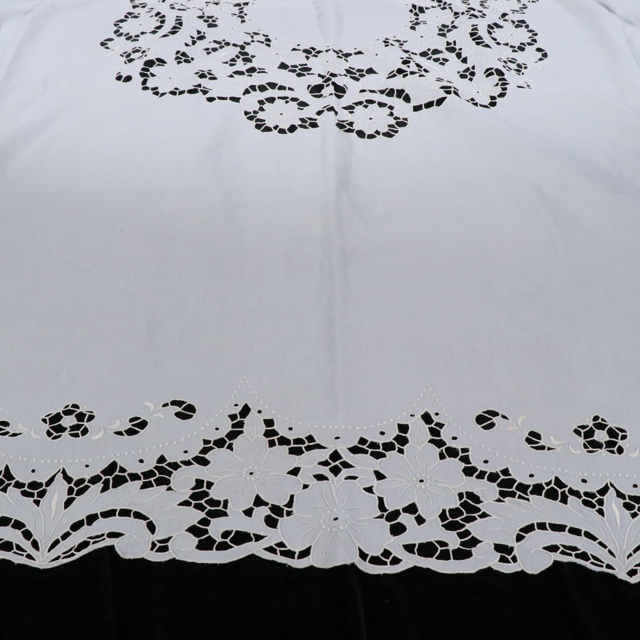 Embroidered Napkins, Placemats, and Tablecloth