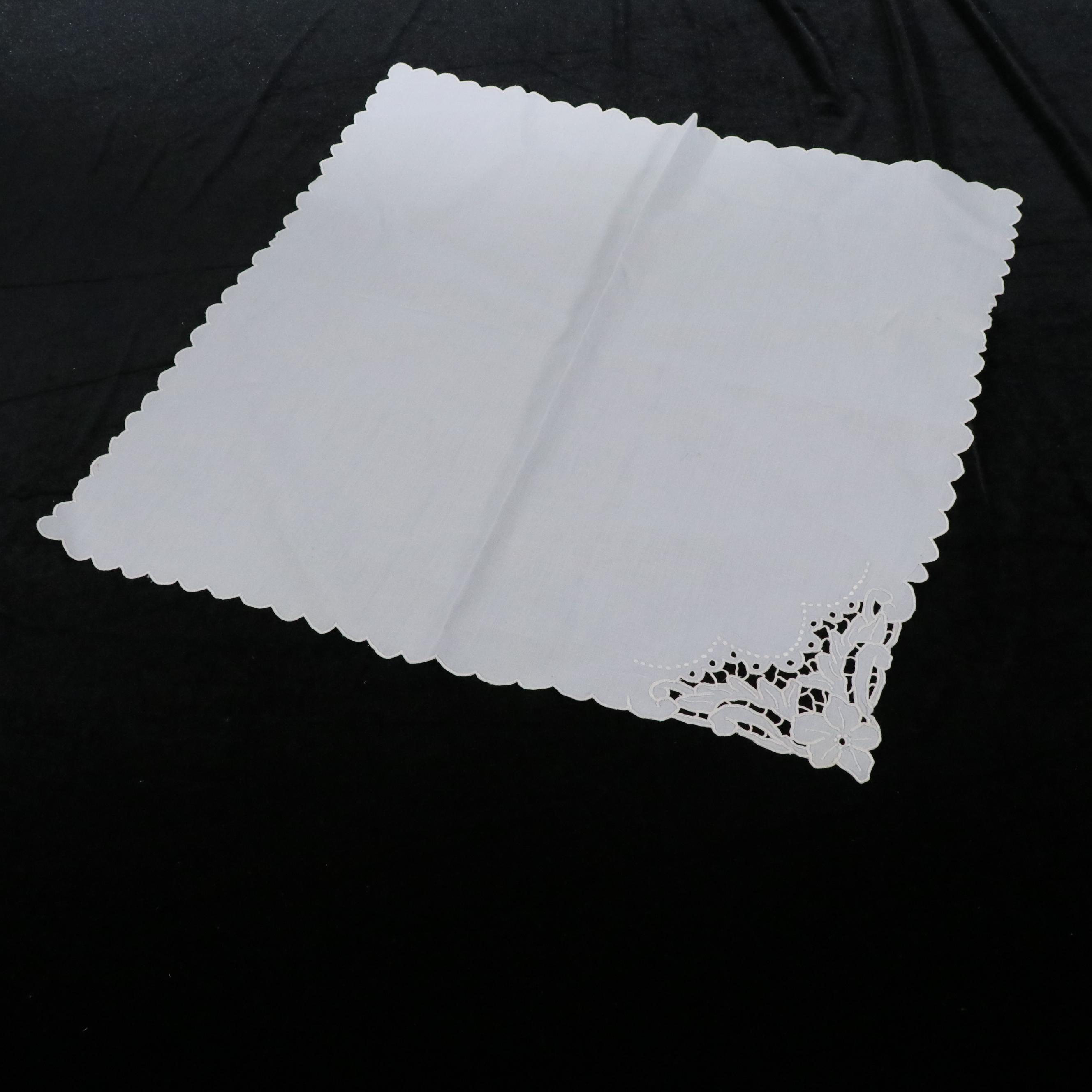 Embroidered Napkins, Placemats, and Tablecloth