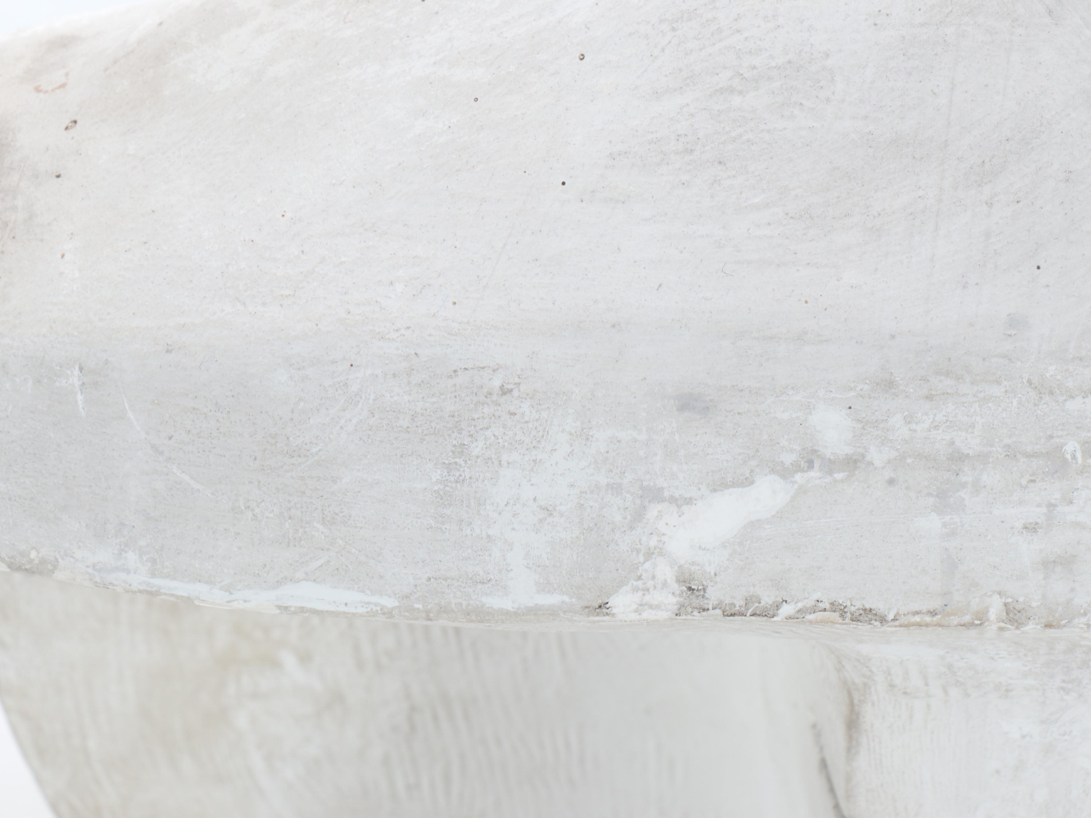 Italian Painted Cast Plaster Bust of Bearded Man, Late 19th Century