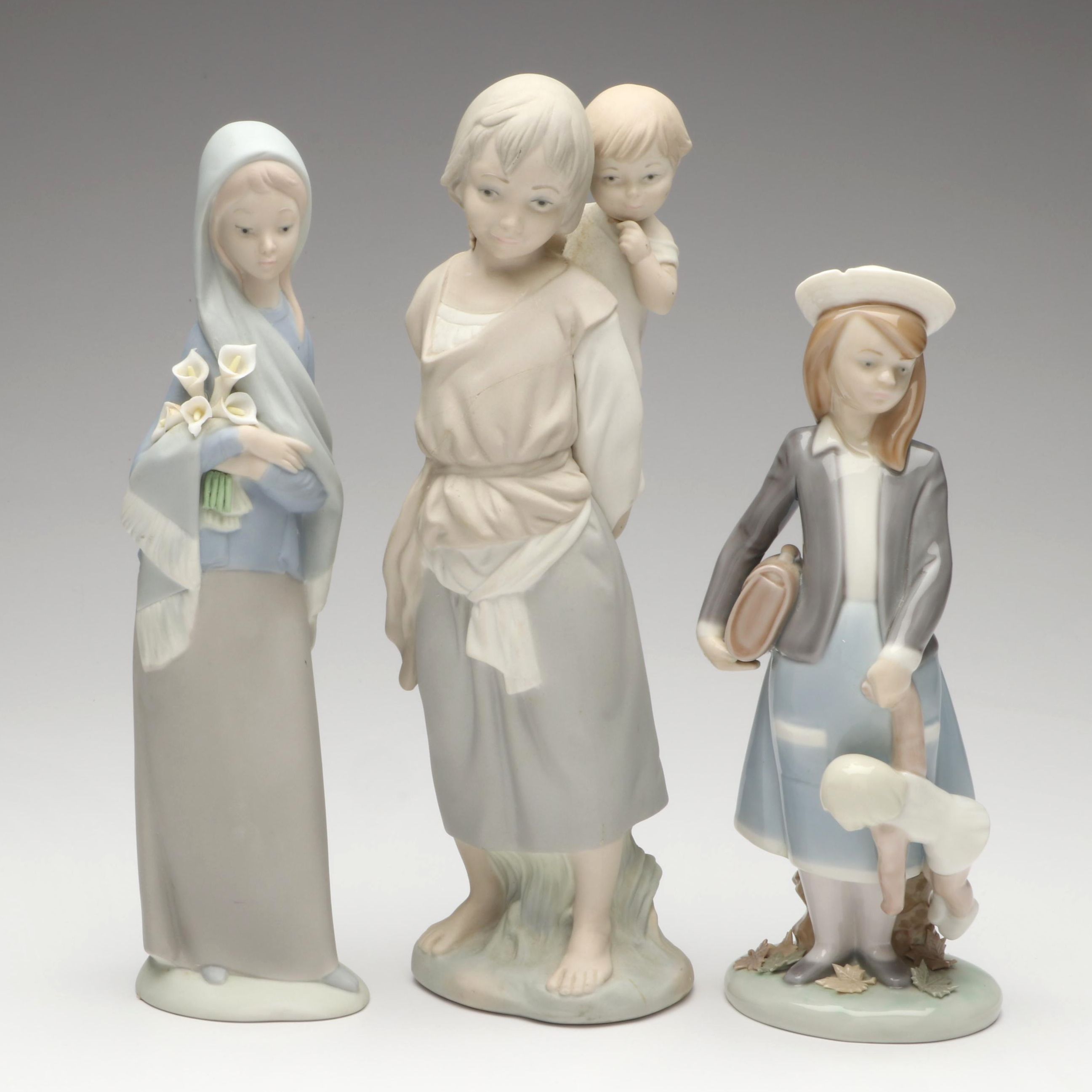 Lladró "Autumn," "Girl with Calla Lilies," and More Porcelain Figurines