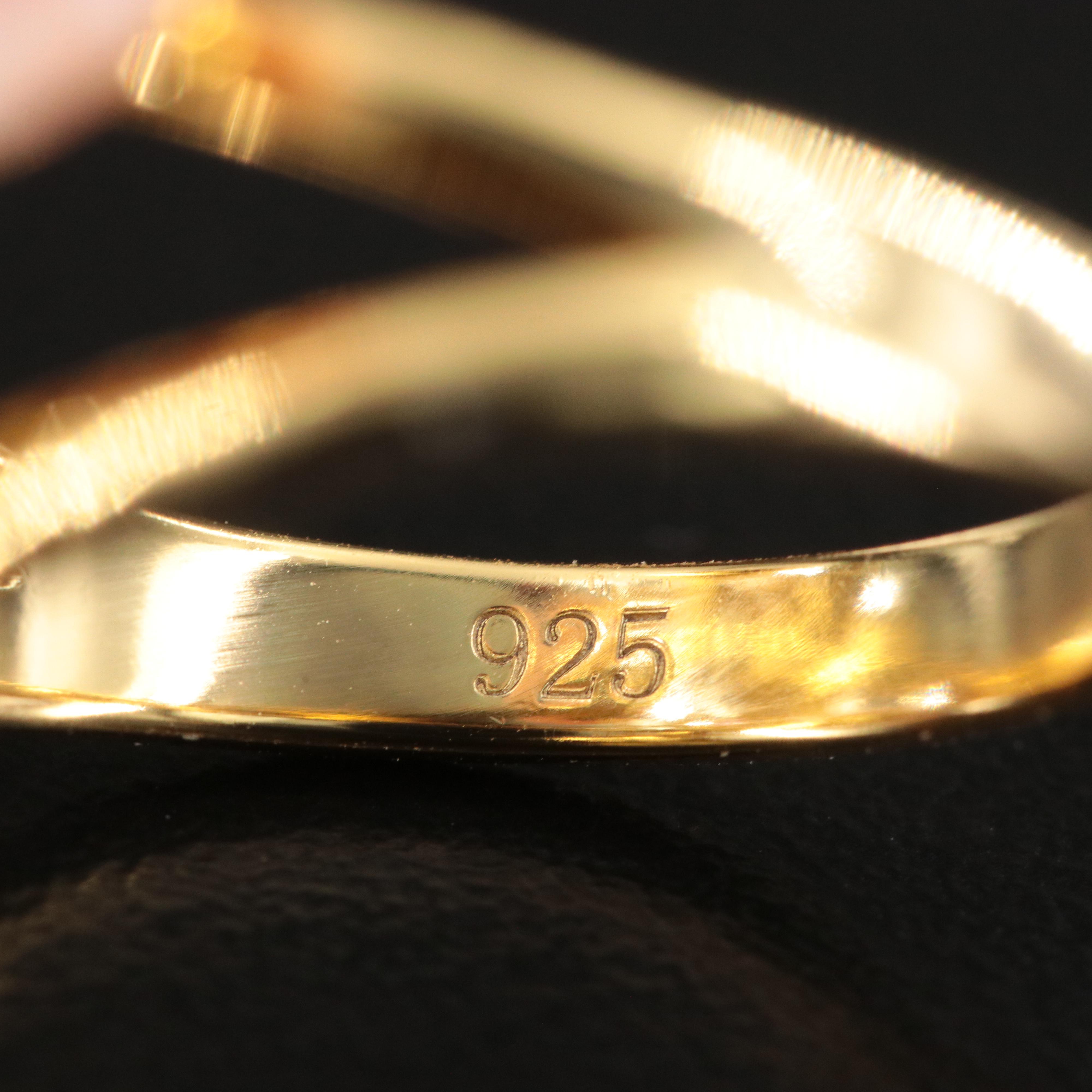 Sterling Gemstone Floral and Butterfly Cluster Ring