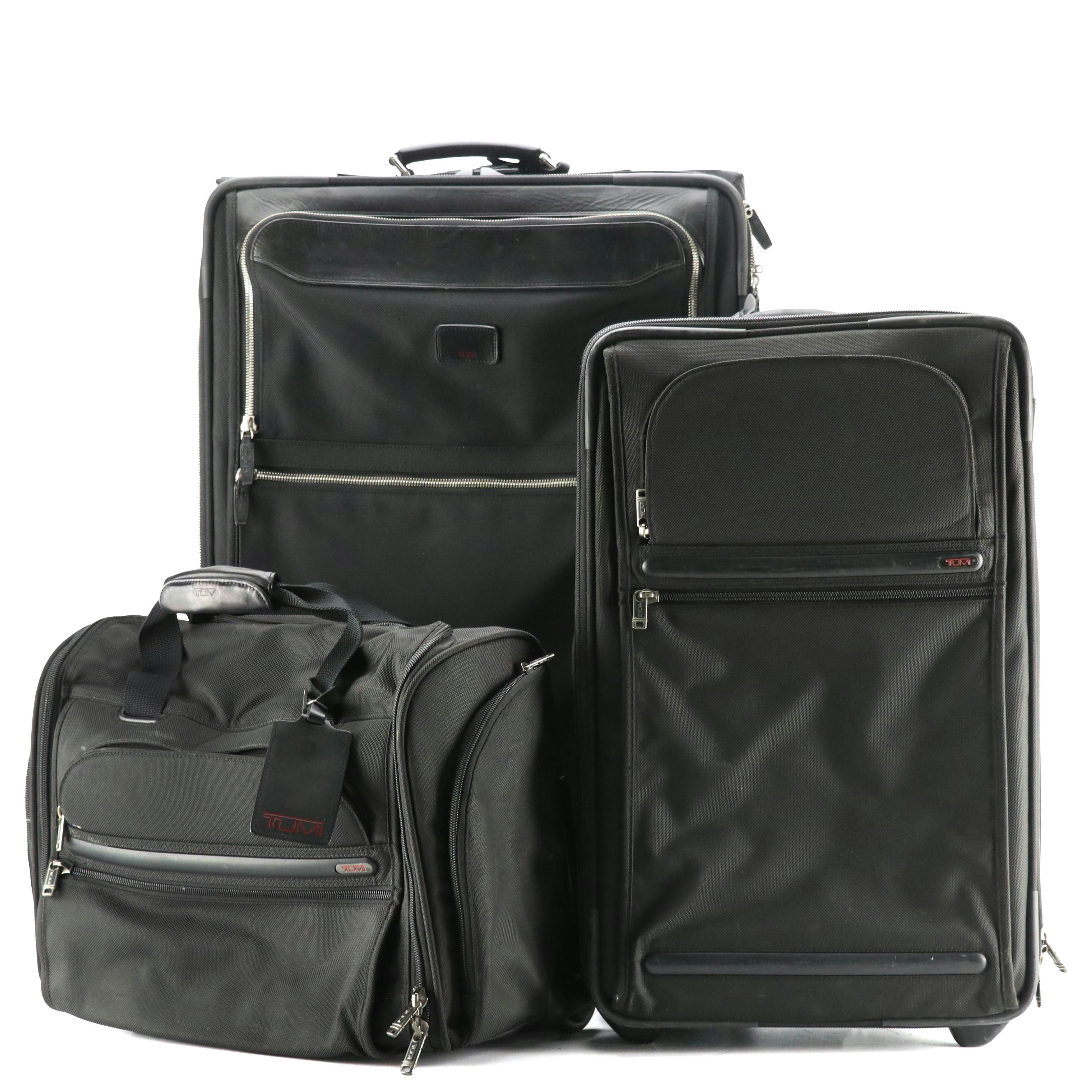 Tumi Alpha G4 Rolling Garment Bag, Carry-On and Large Suitcase in Black