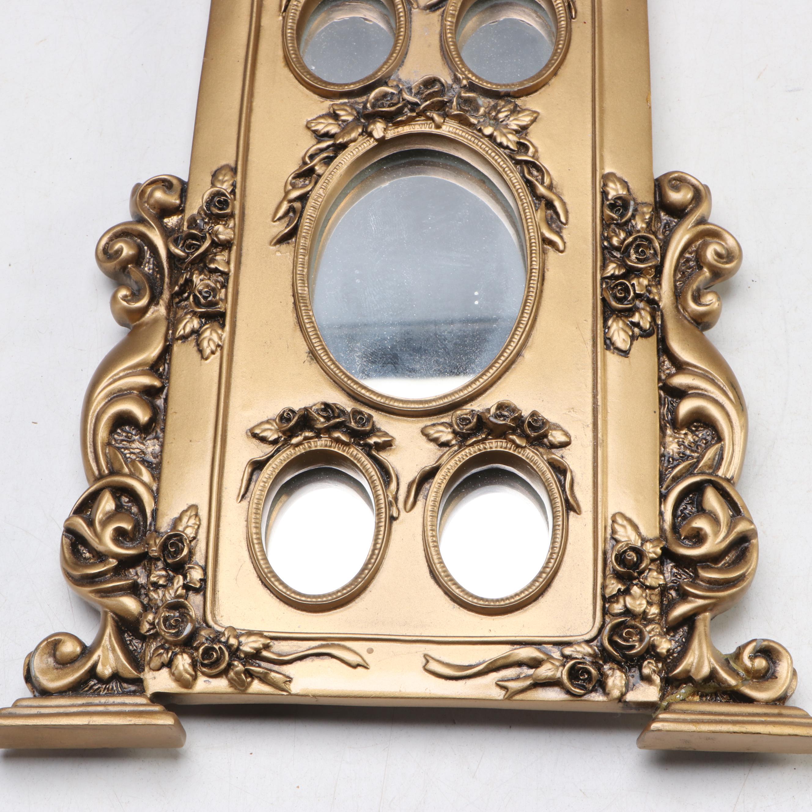 Baroque Gilded Table Multi-Portrait Frame with Architectural Corbel