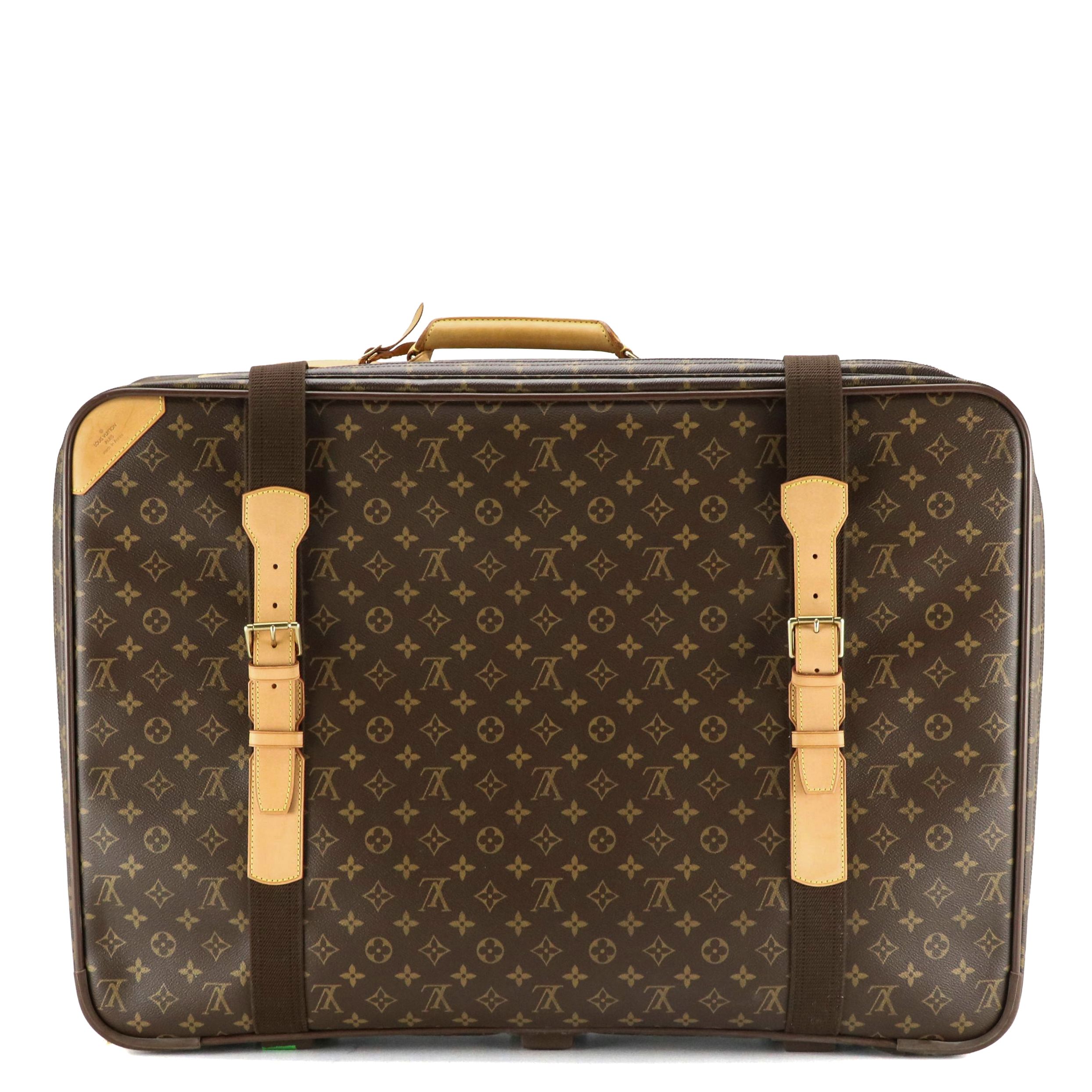 Louis Vuitton Satellite 70 Soft Suitcase in Monogram Canvas & Vachetta Leather