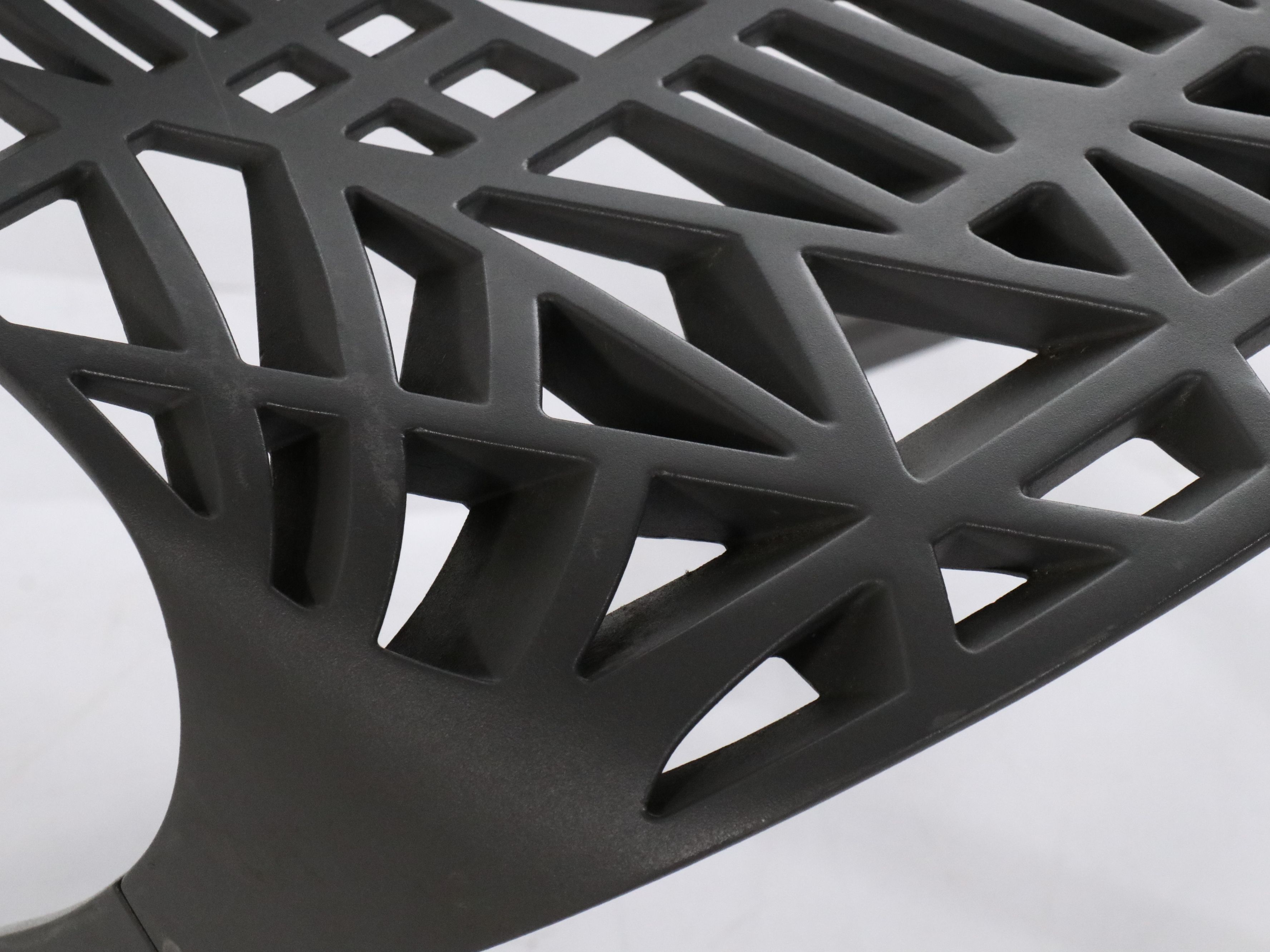 Pair of KnollStudio Cast Aluminum Washington Skeleton Chairs