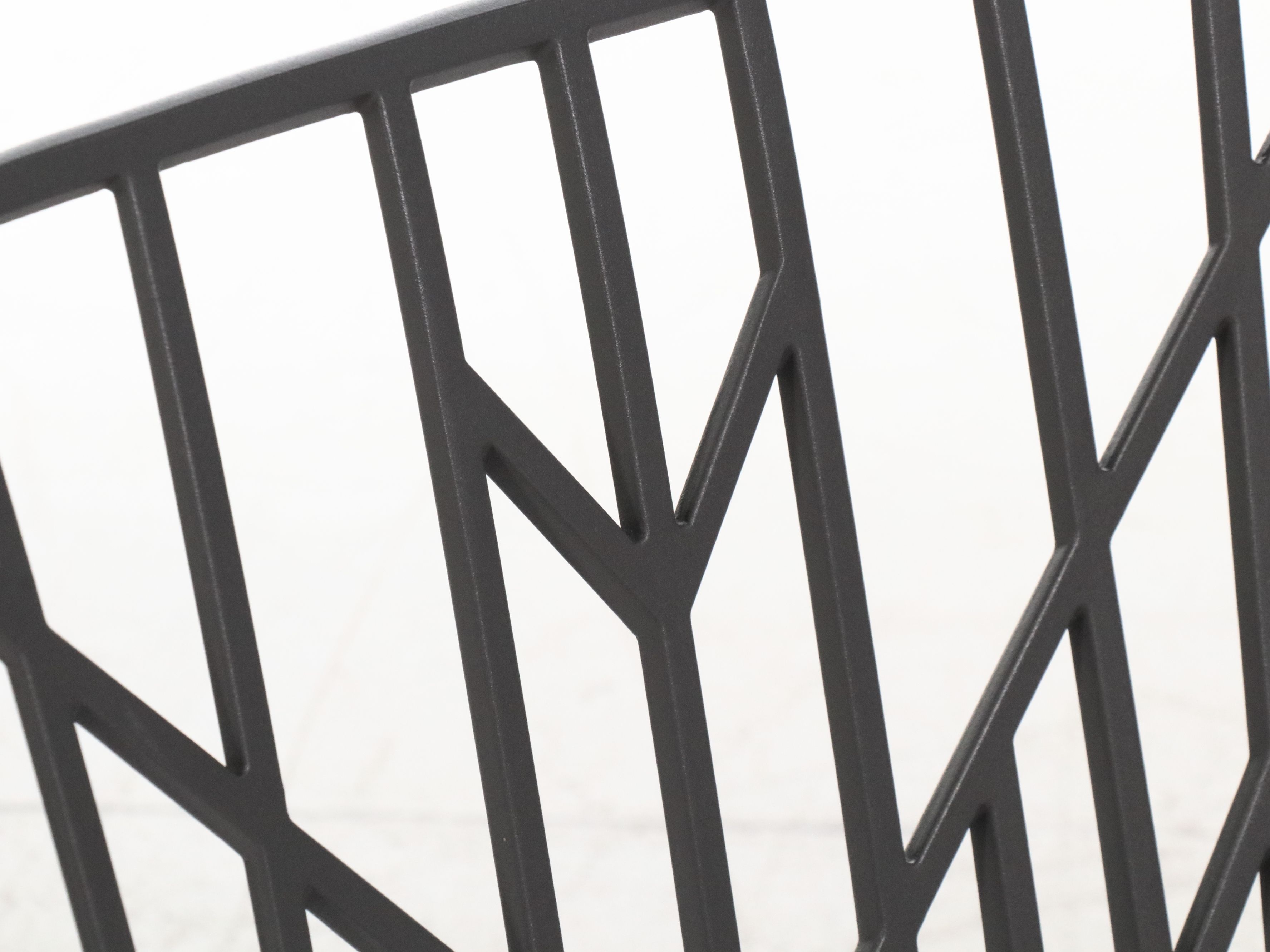 Pair of KnollStudio Cast Aluminum Washington Skeleton Chairs