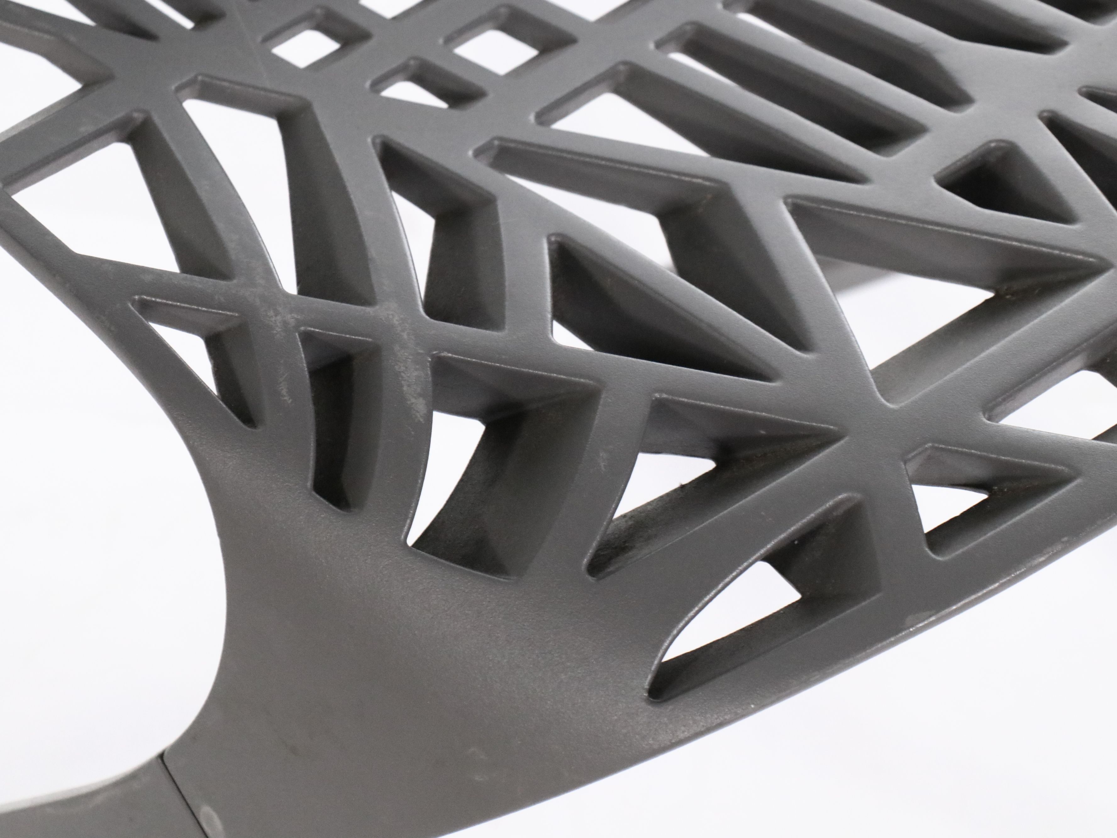 Pair of KnollStudio Cast Aluminum Washington Skeleton Chairs