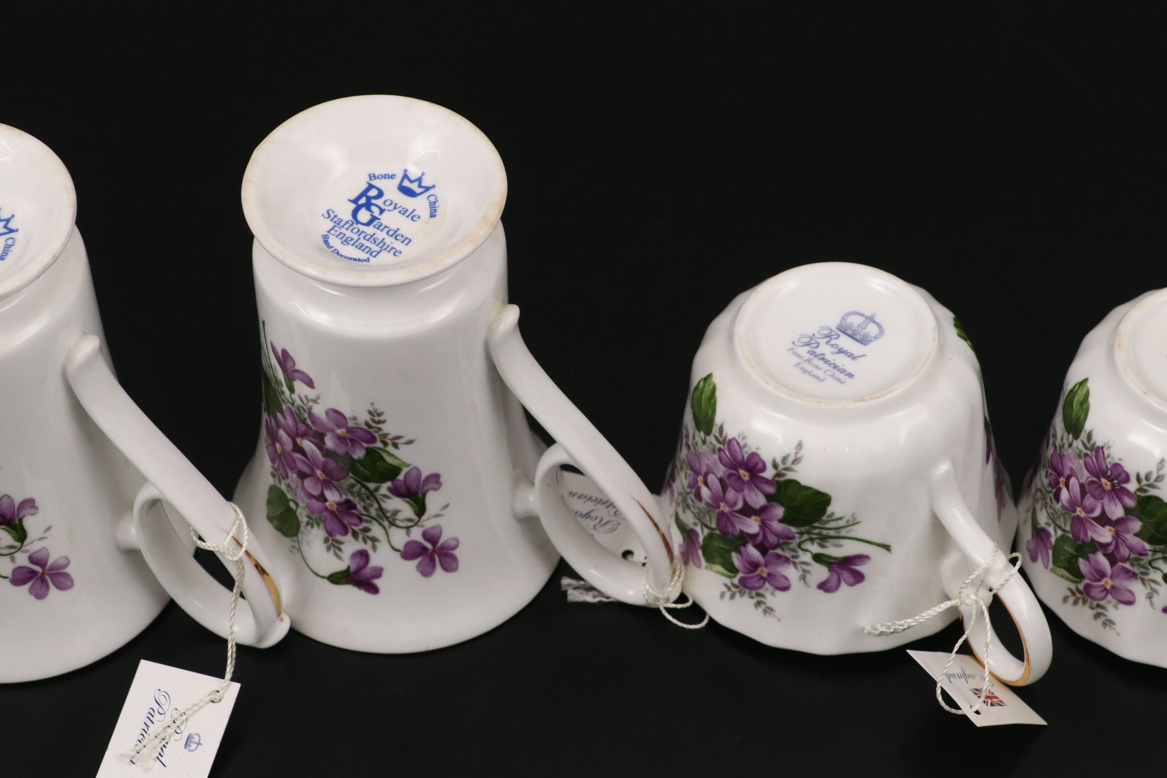 Royal Patrician "Pansy" Gilt Porcelain Dinnerware and Tea Pot