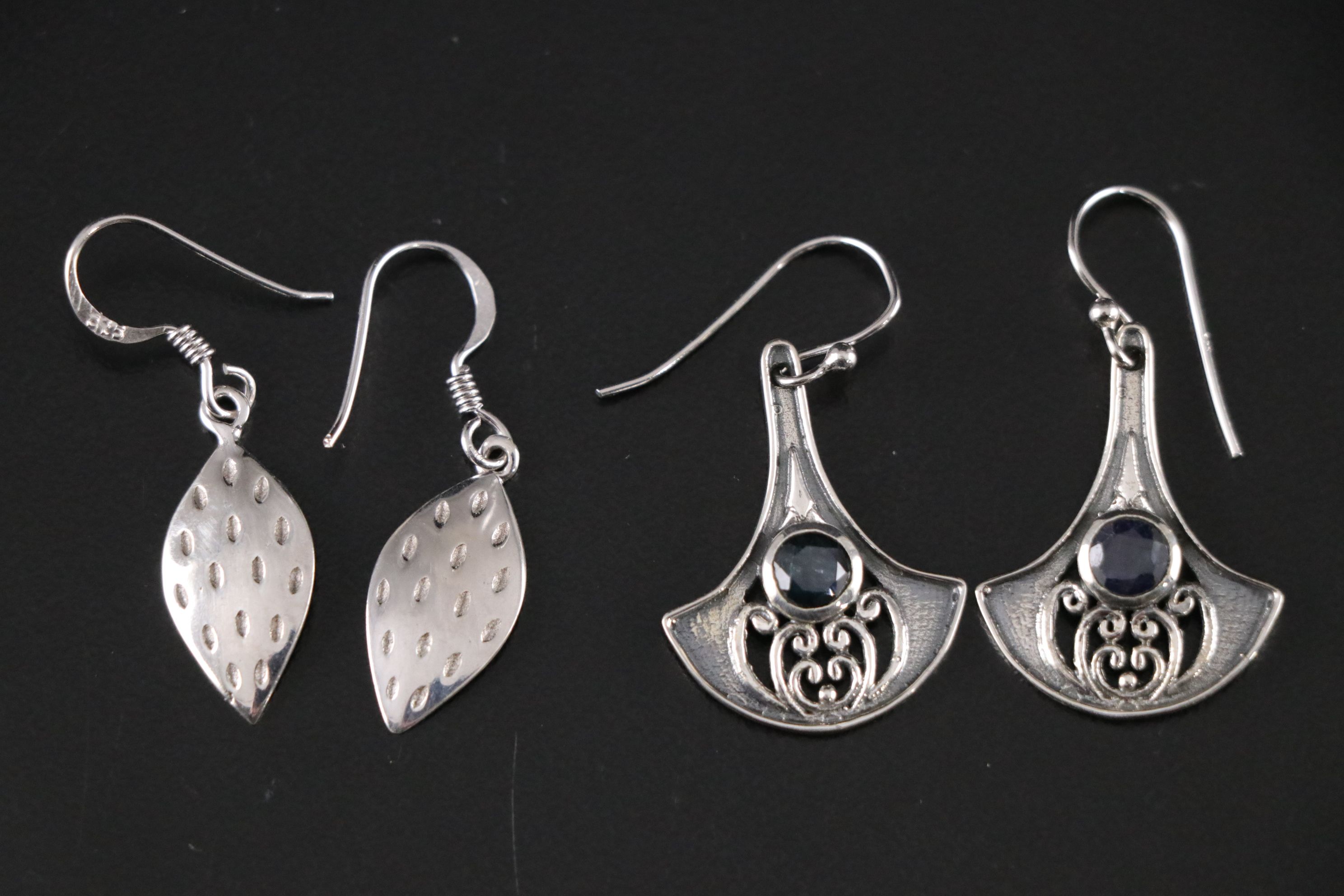 14 Assorted Sterling Silver Rings, Necklaces and Earrings