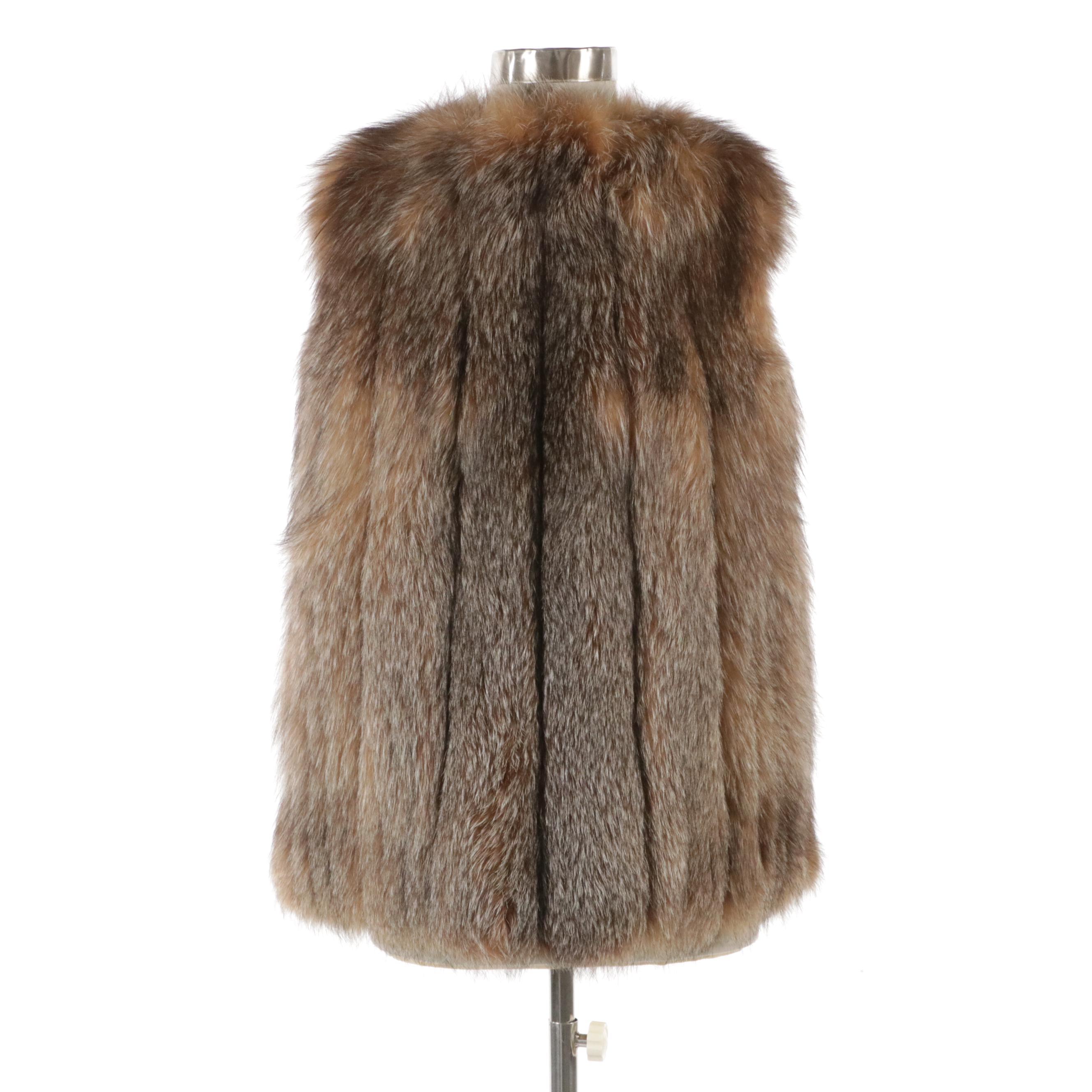 Red Fox Fur Vest by Nordstrom